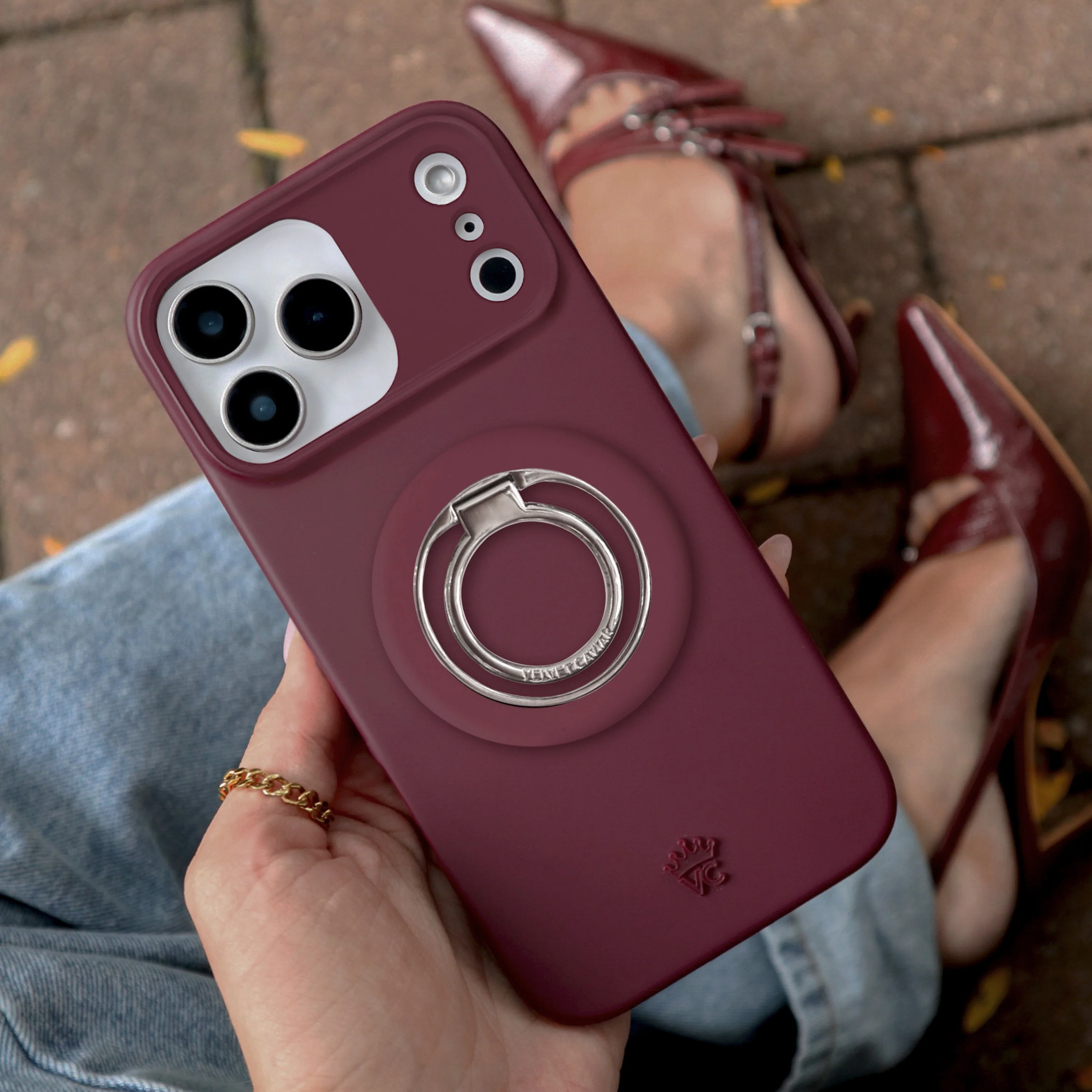 Burgundy 1990 MagSafe Grip Ring - Image 2