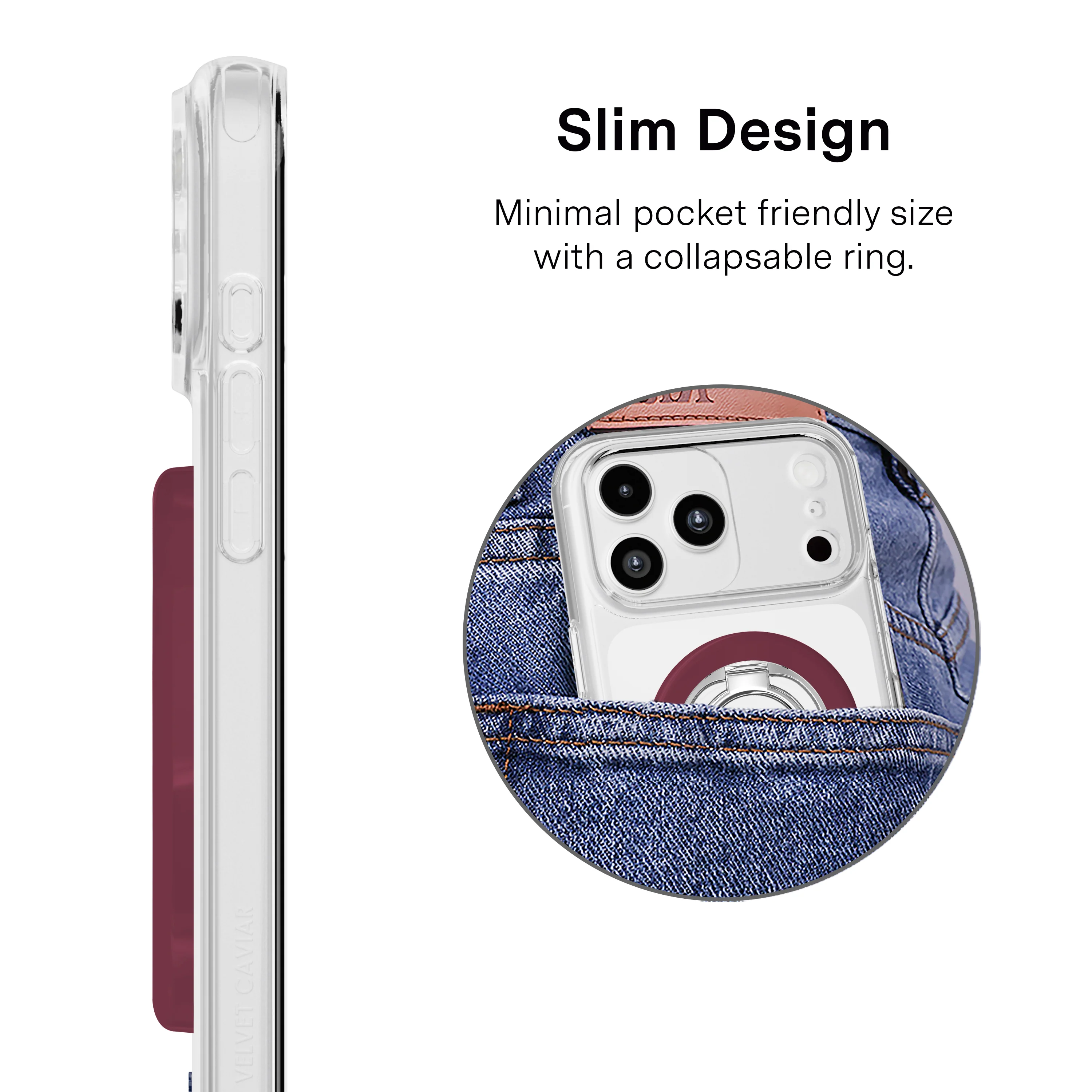 Burgundy 1990 MagSafe Grip Ring - Image 4