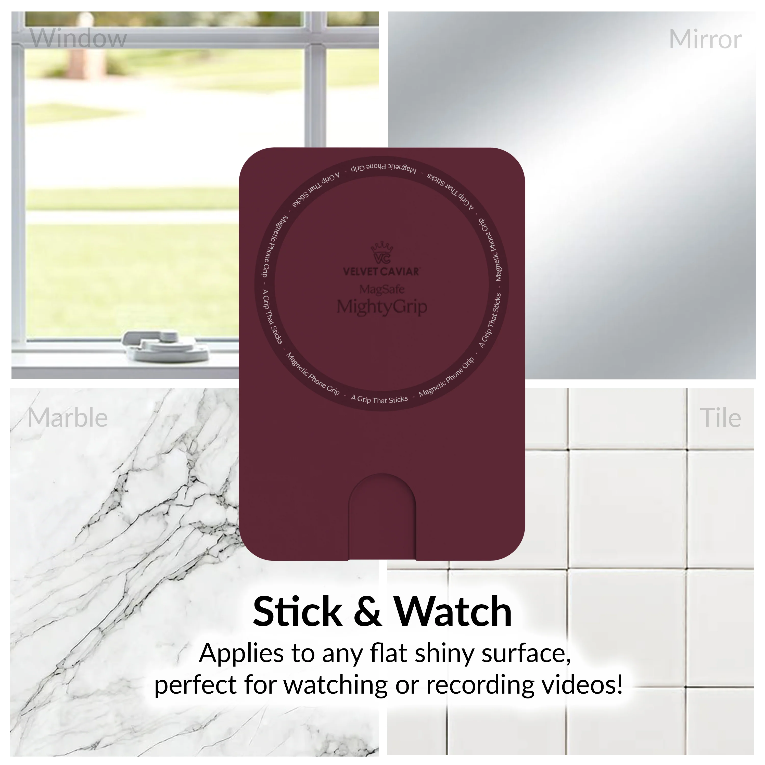 Burgundy 1990 MightyGrip MagSafe Mount - Image 5