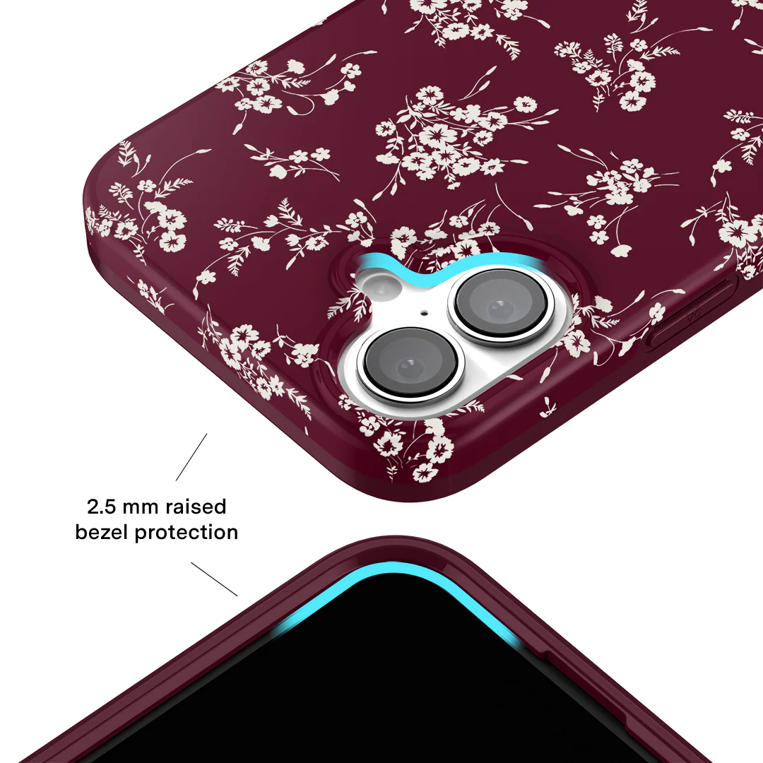 French Burgundy Floral iPhone Case - Image 21