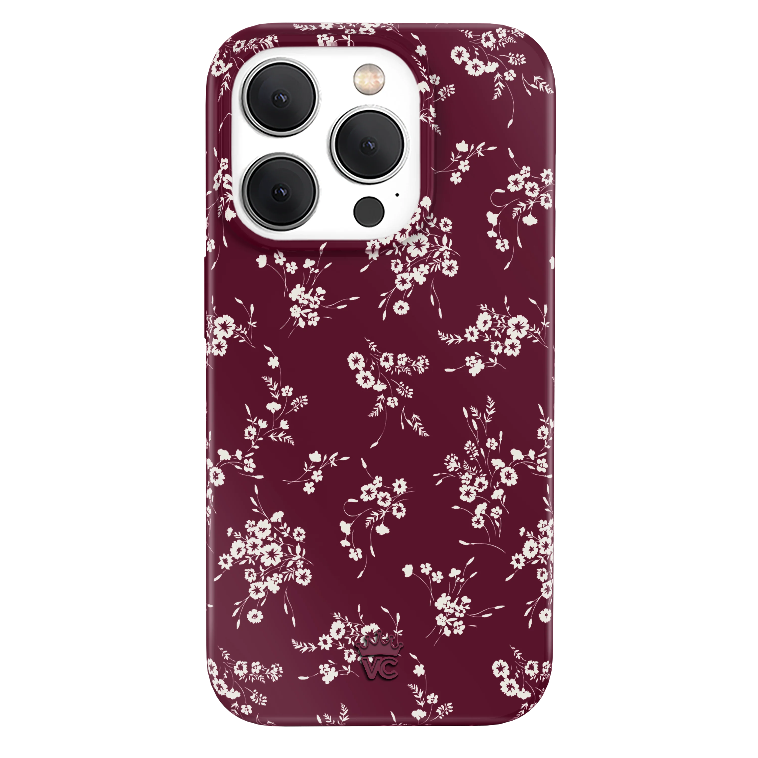 French Burgundy Floral iPhone Case - Image 25
