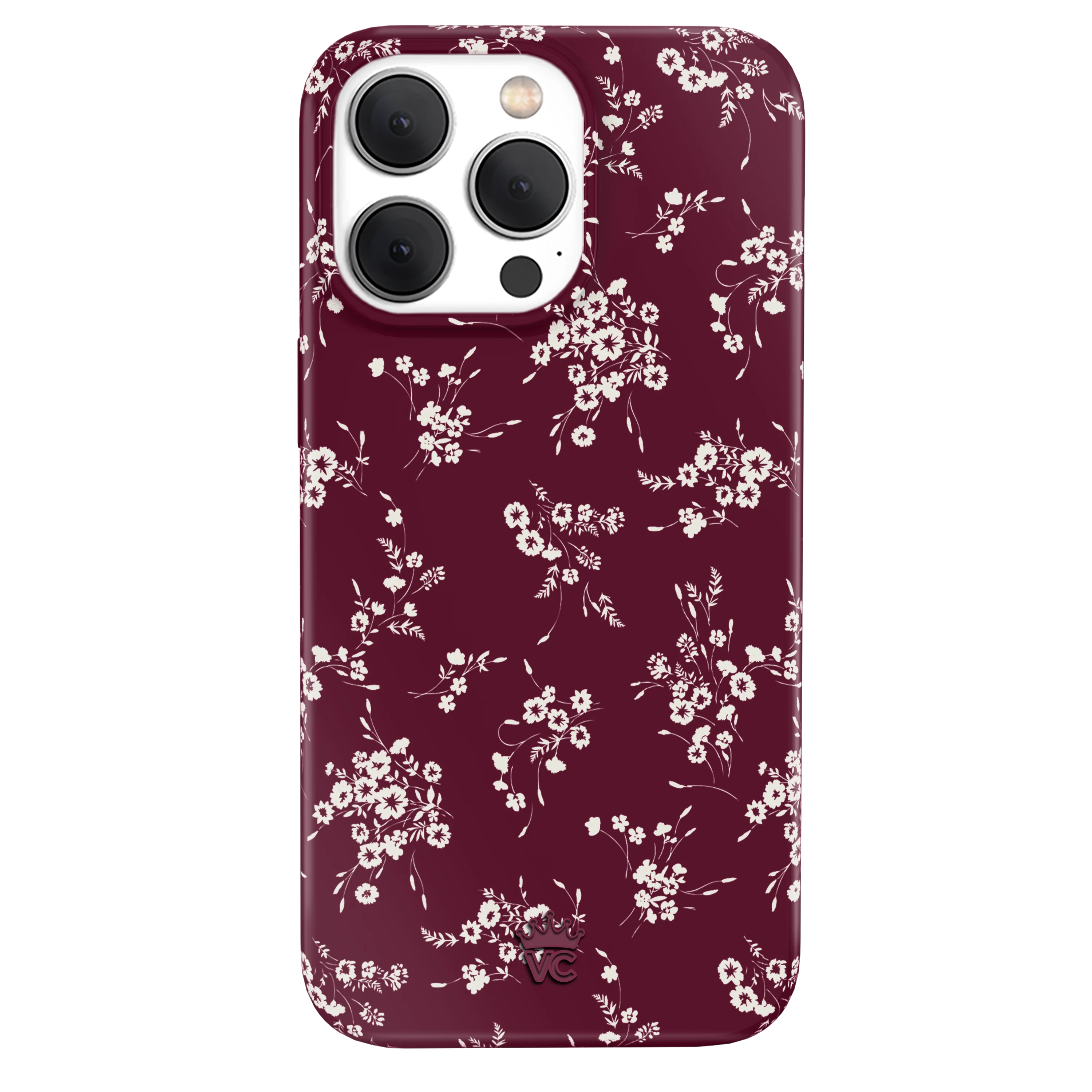 French Burgundy Floral iPhone Case - Image 31