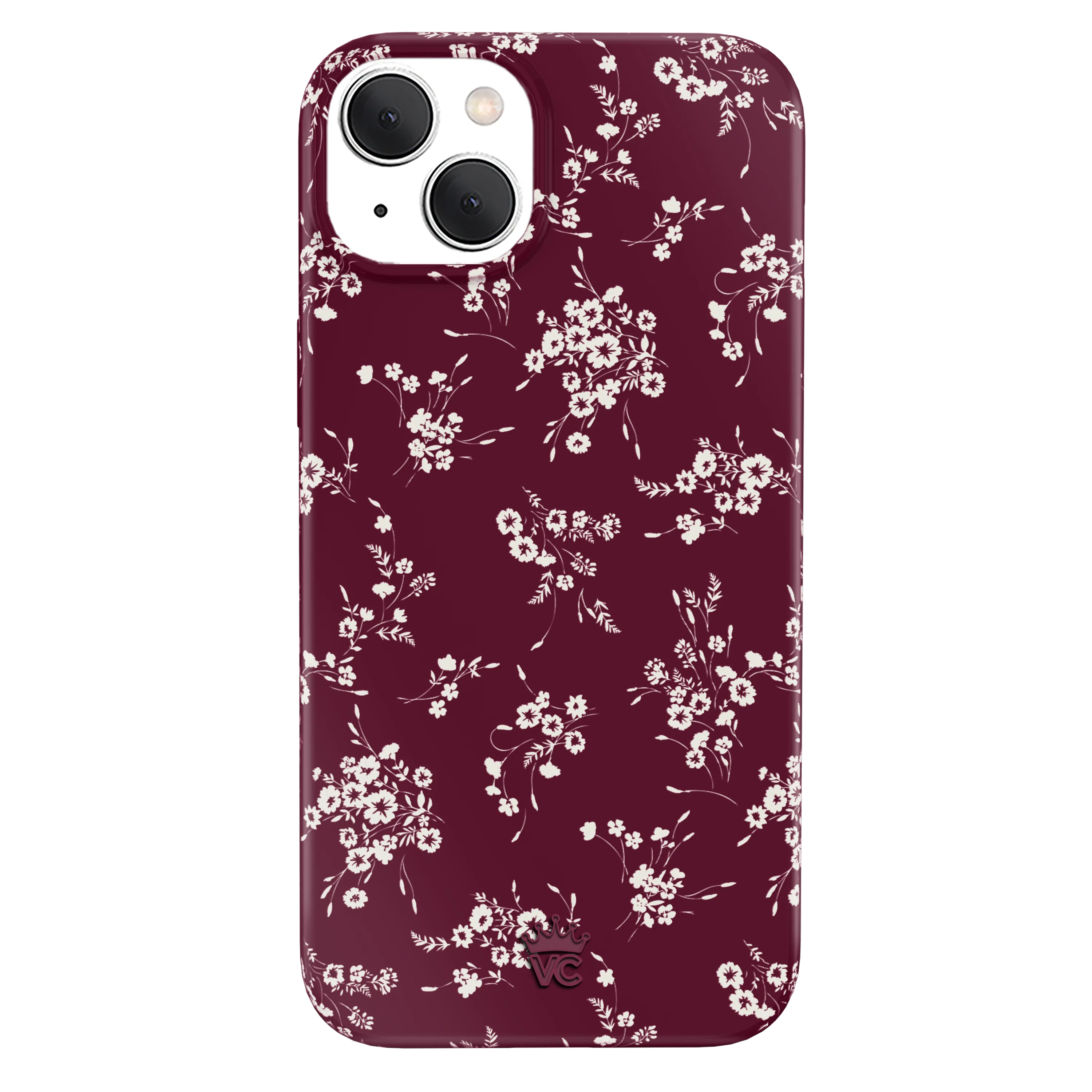 French Burgundy Floral iPhone Case - Image 43
