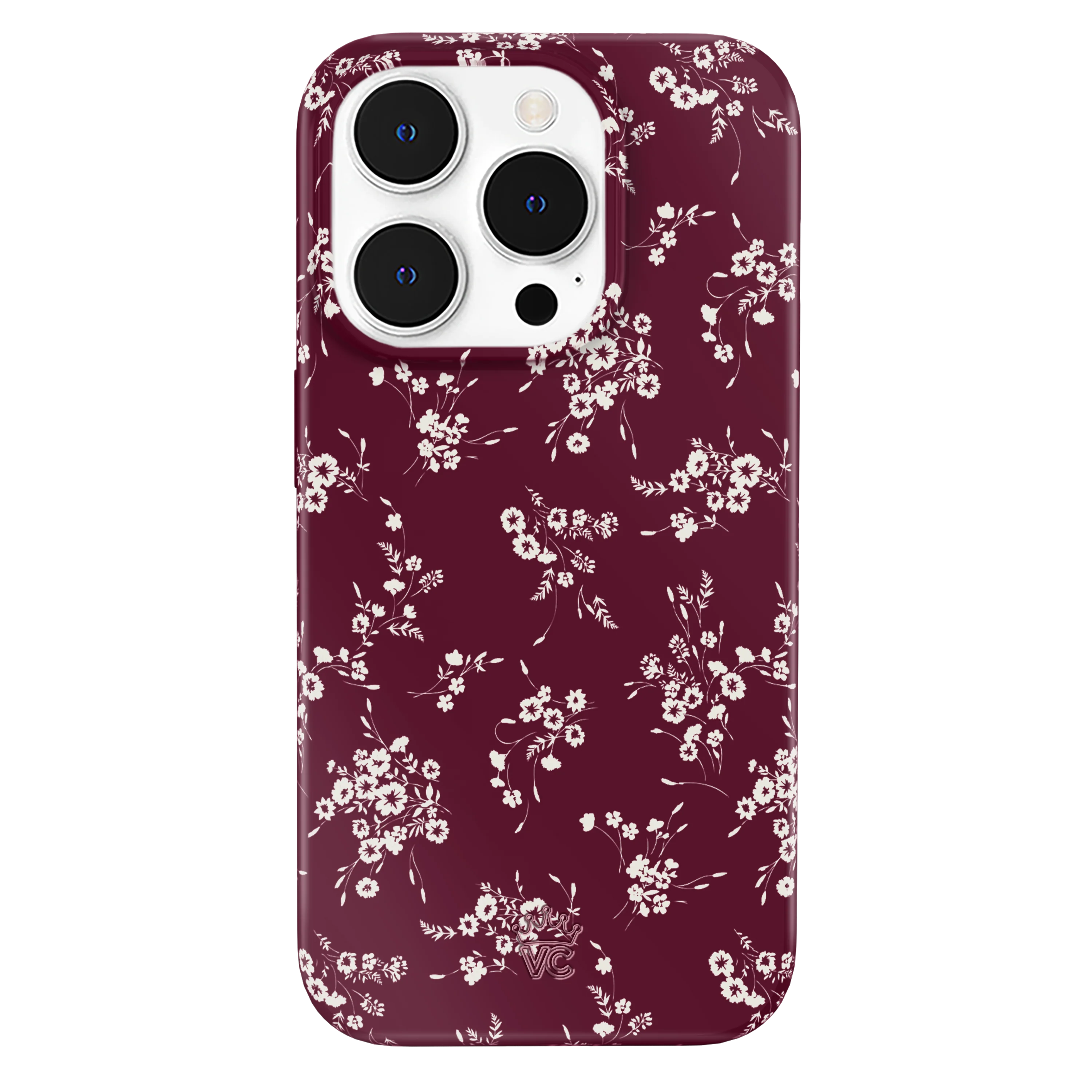 French Burgundy Floral iPhone Case - Image 49