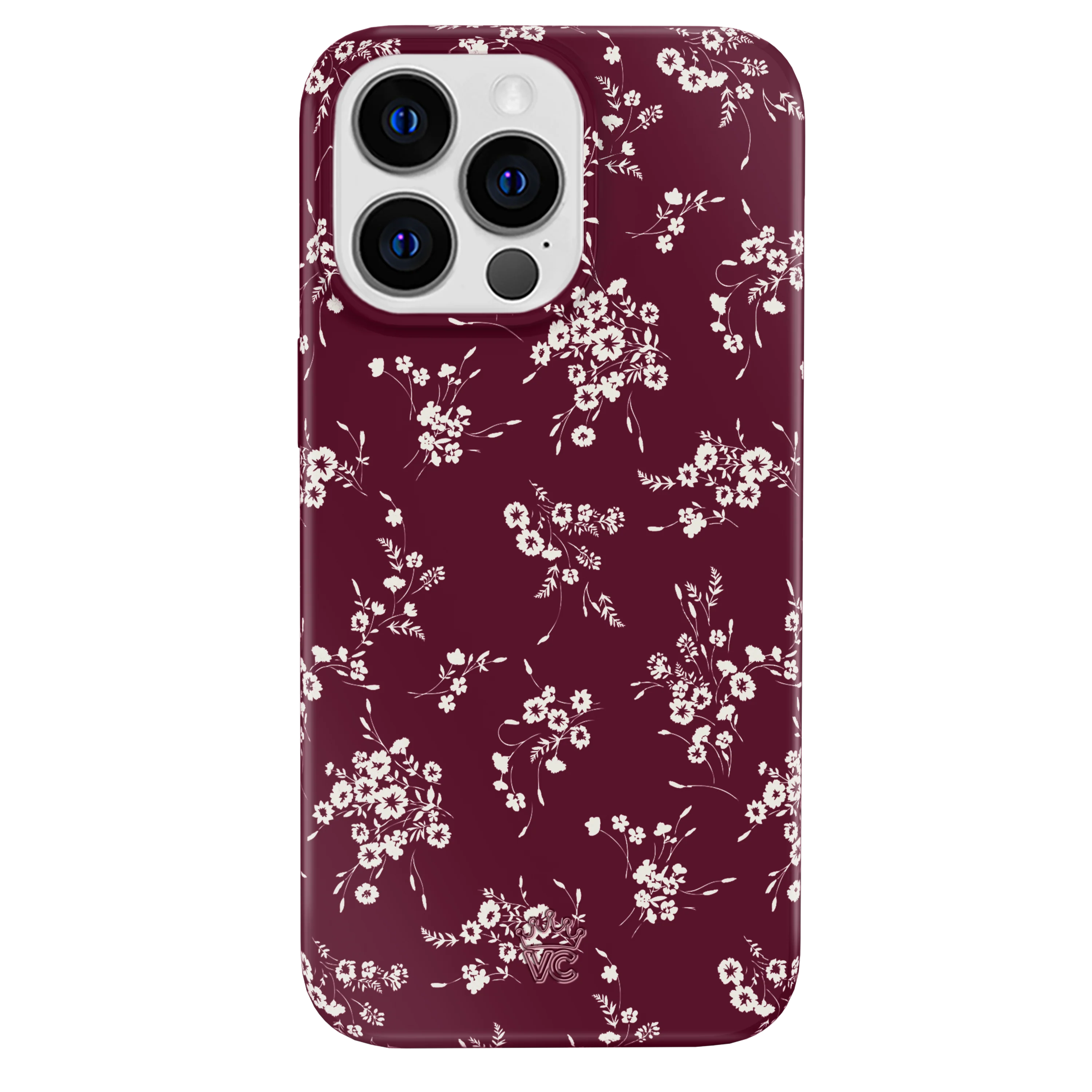French Burgundy Floral iPhone Case - Image 79