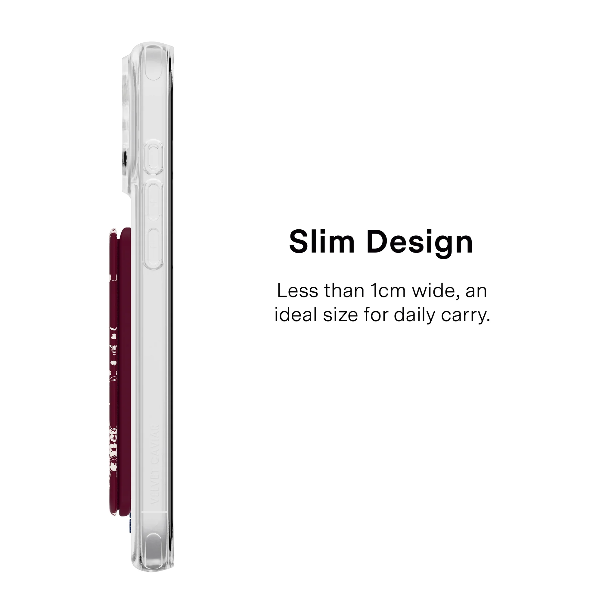 French Burgundy Floral MagSafe Wallet - Image 5
