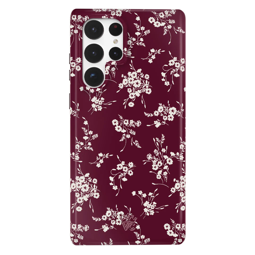French Burgundy Floral Samsung Case - Image 32