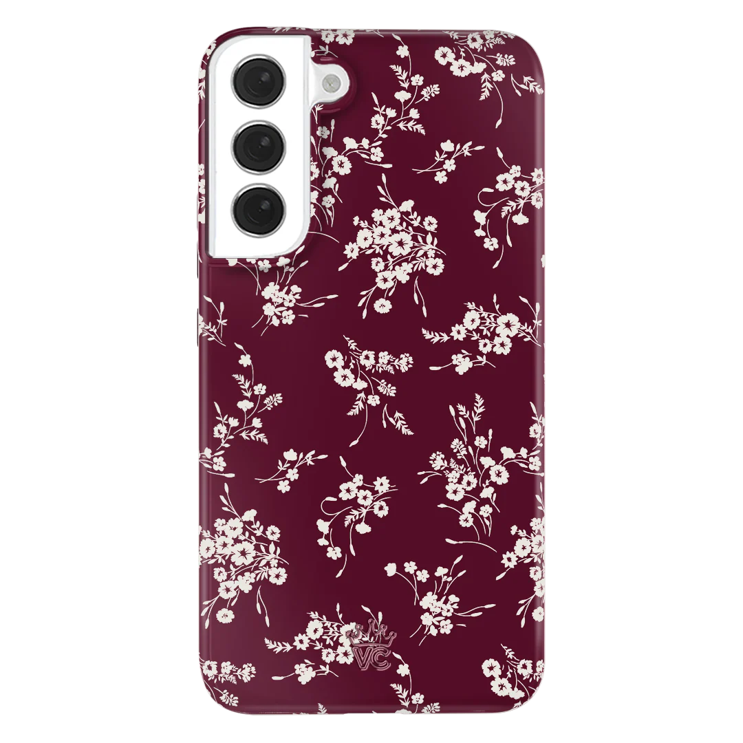 French Burgundy Floral Samsung Case - Image 45