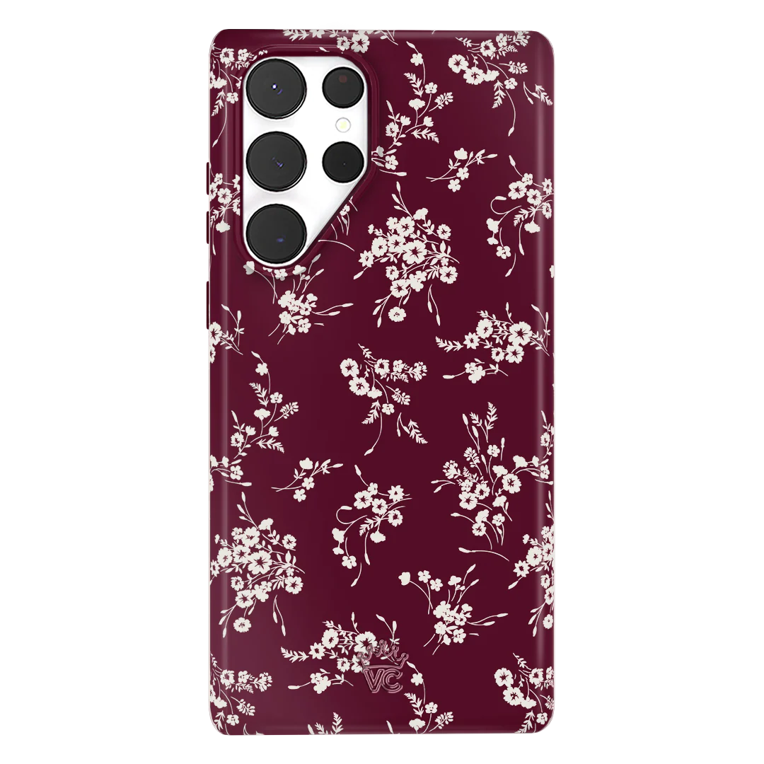 French Burgundy Floral Samsung Case - Image 50