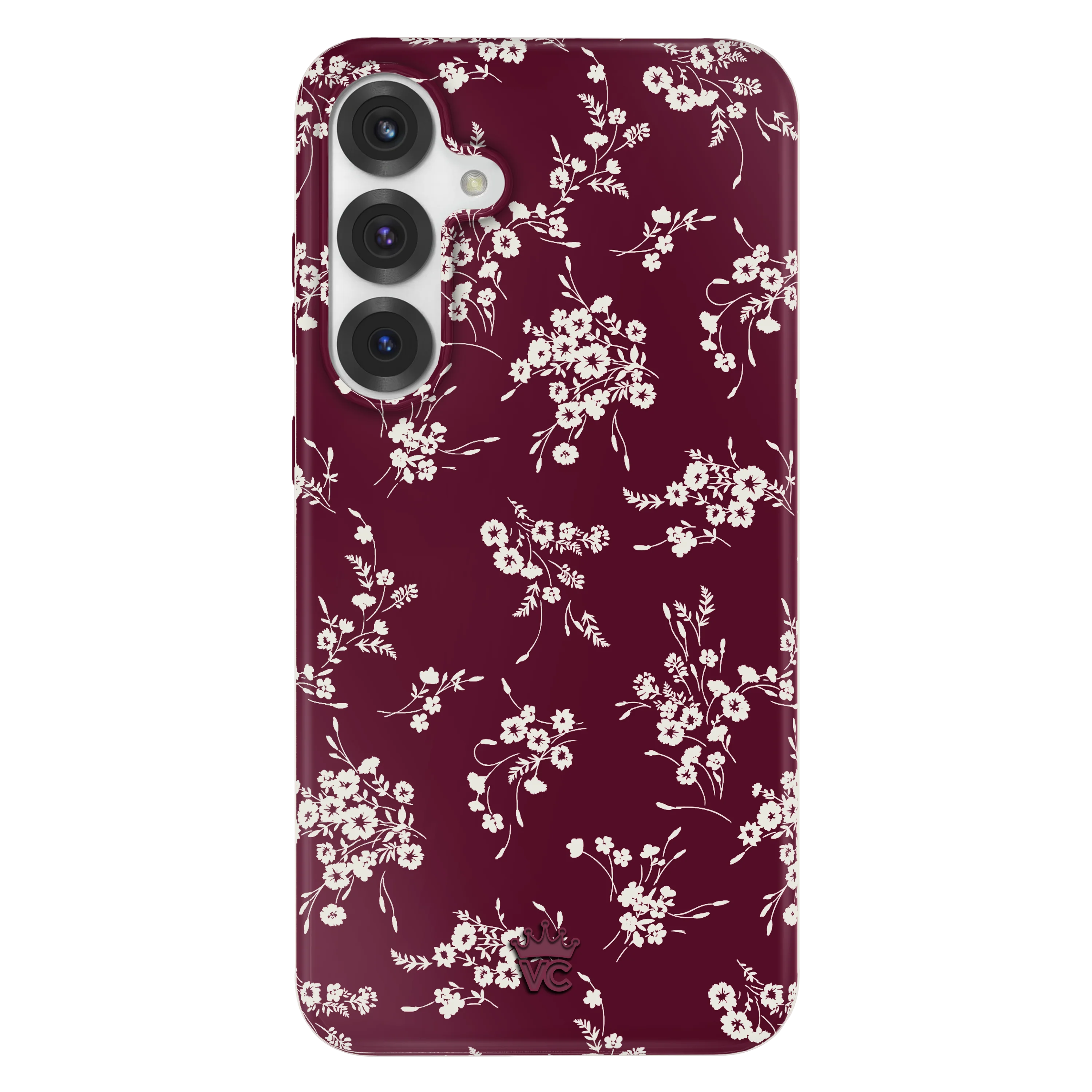 French Burgundy Floral Samsung Case - Image 60