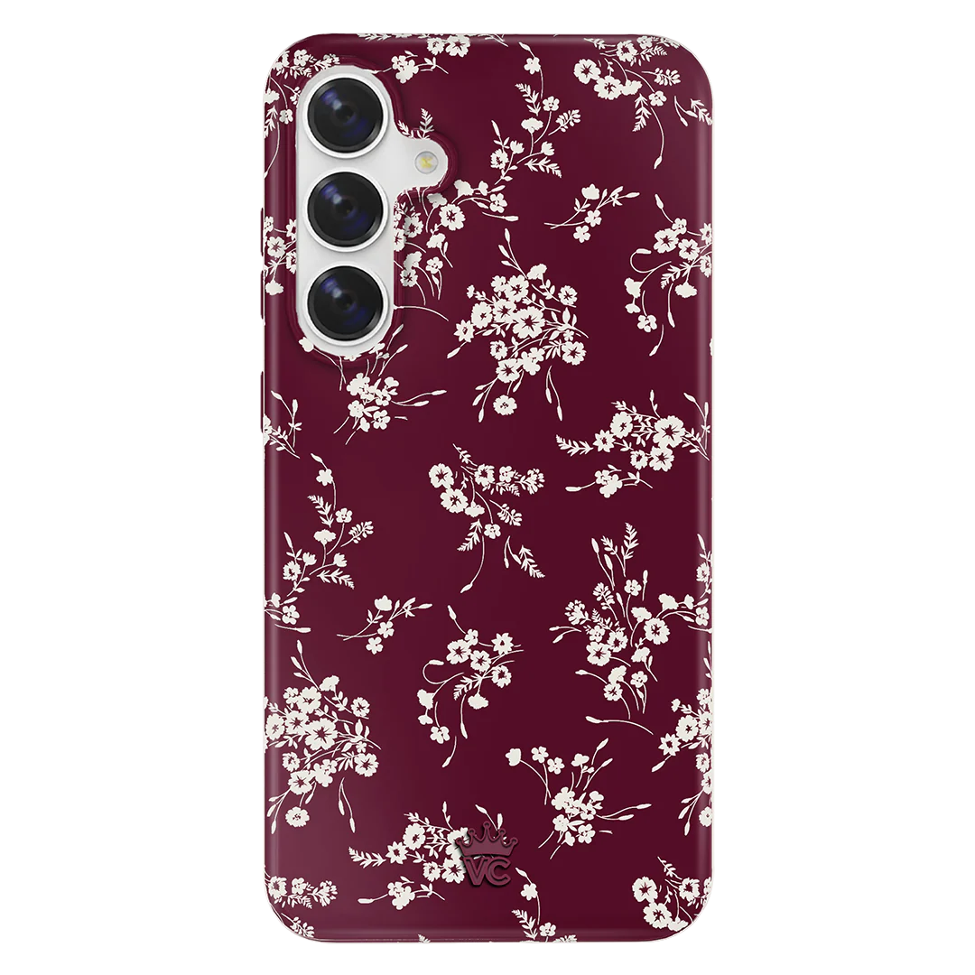 French Burgundy Floral Samsung Case - Image 7