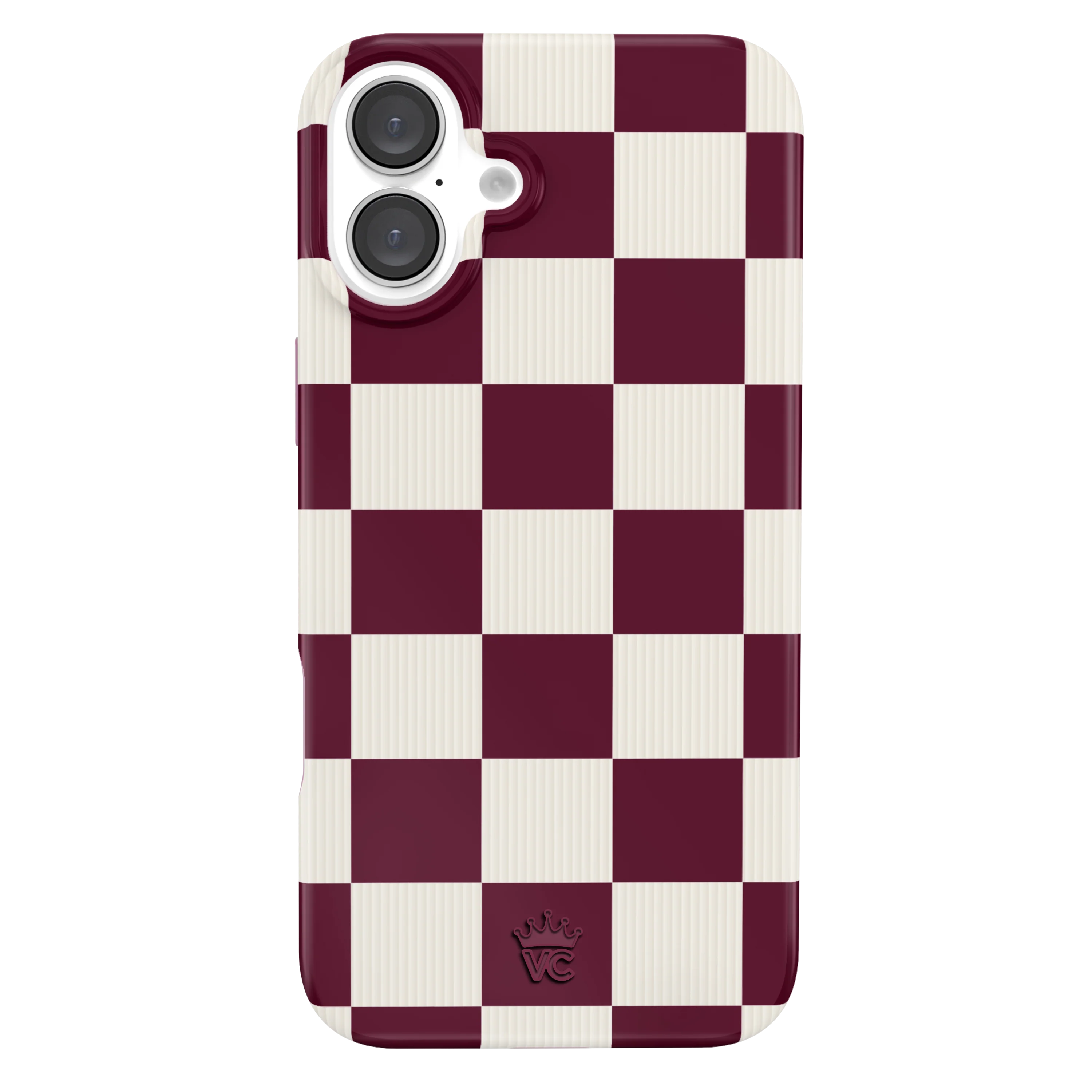 Burgundy Vibe Check iPhone Case - Image 13