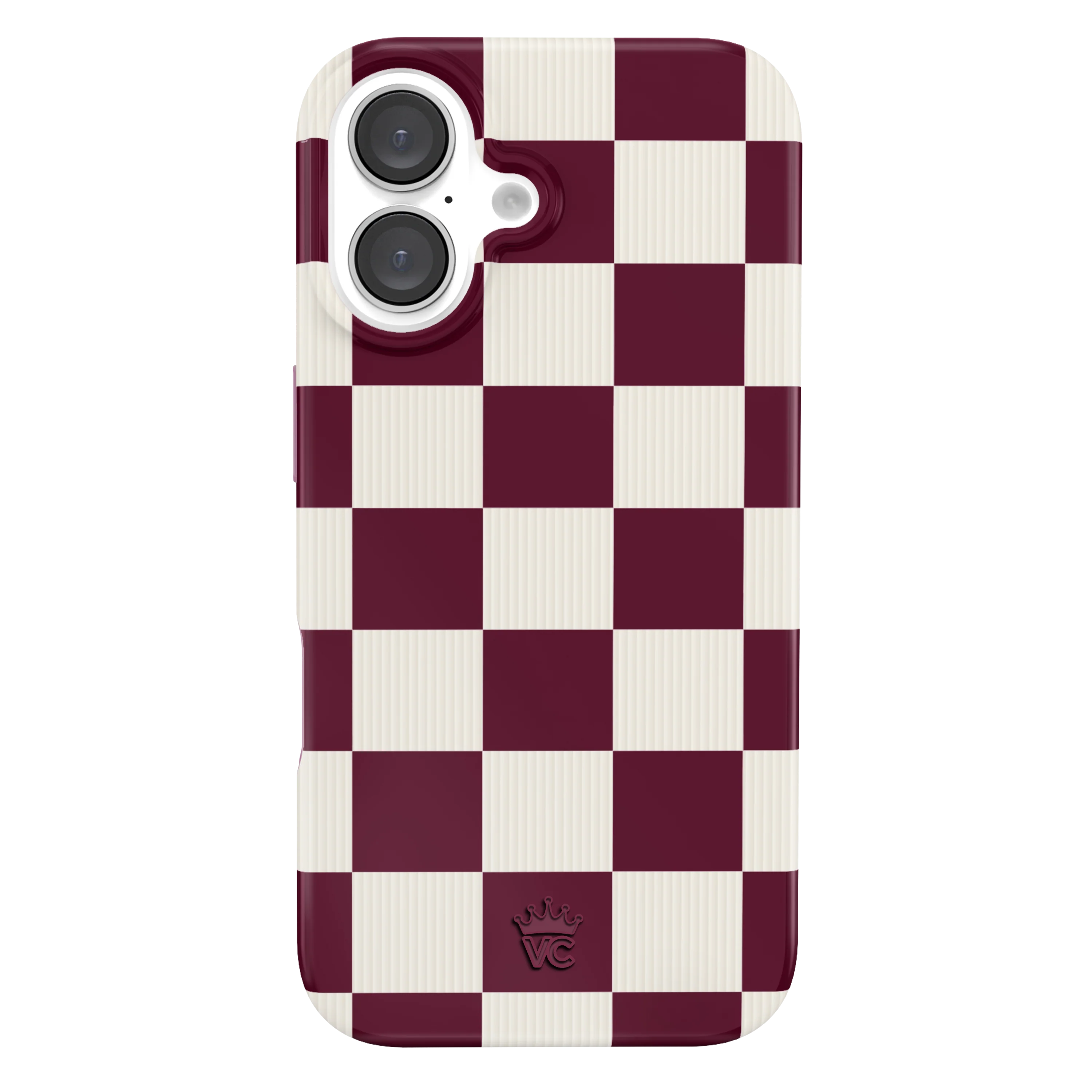 Burgundy Vibe Check iPhone Case - Image 19