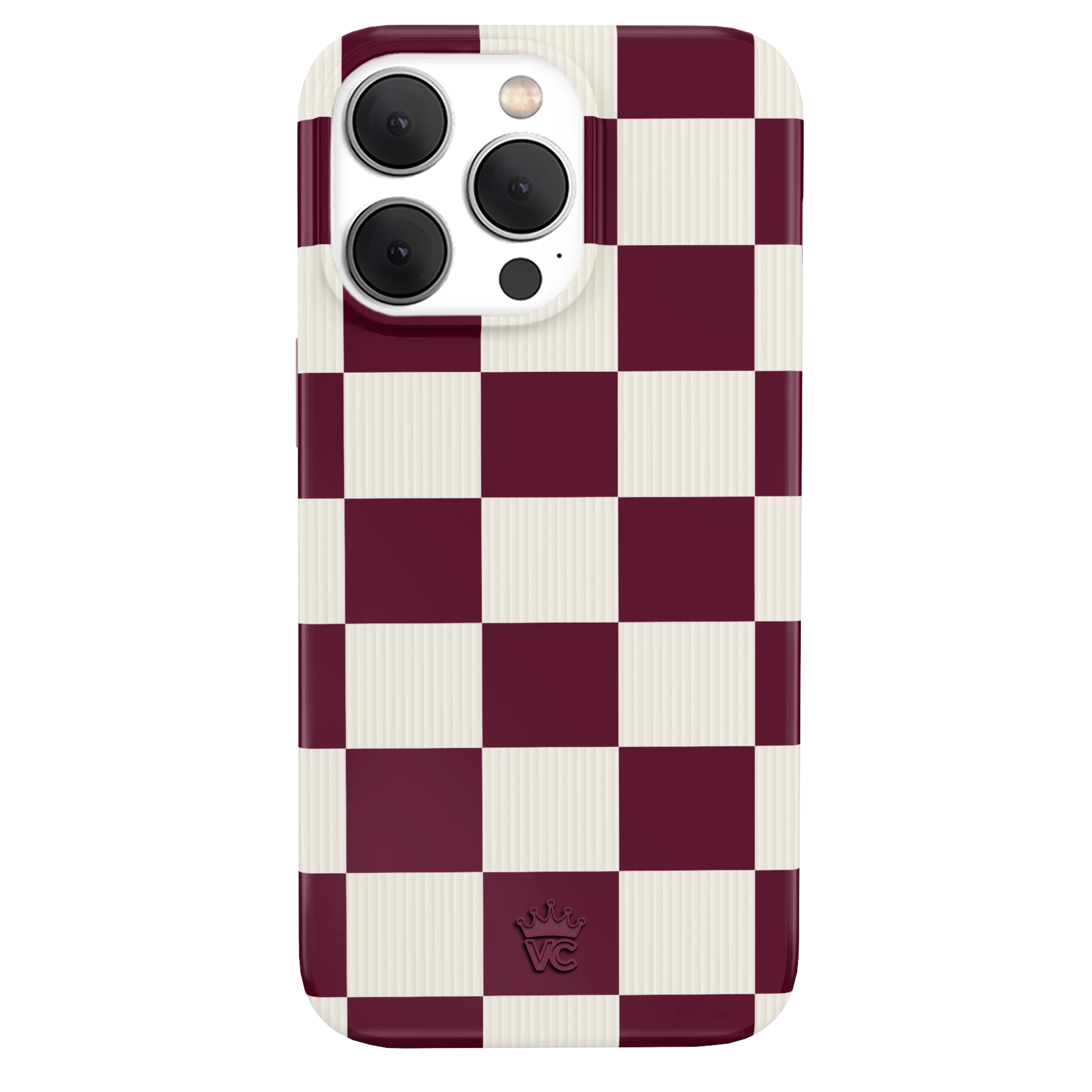 Burgundy Vibe Check iPhone Case - Image 31