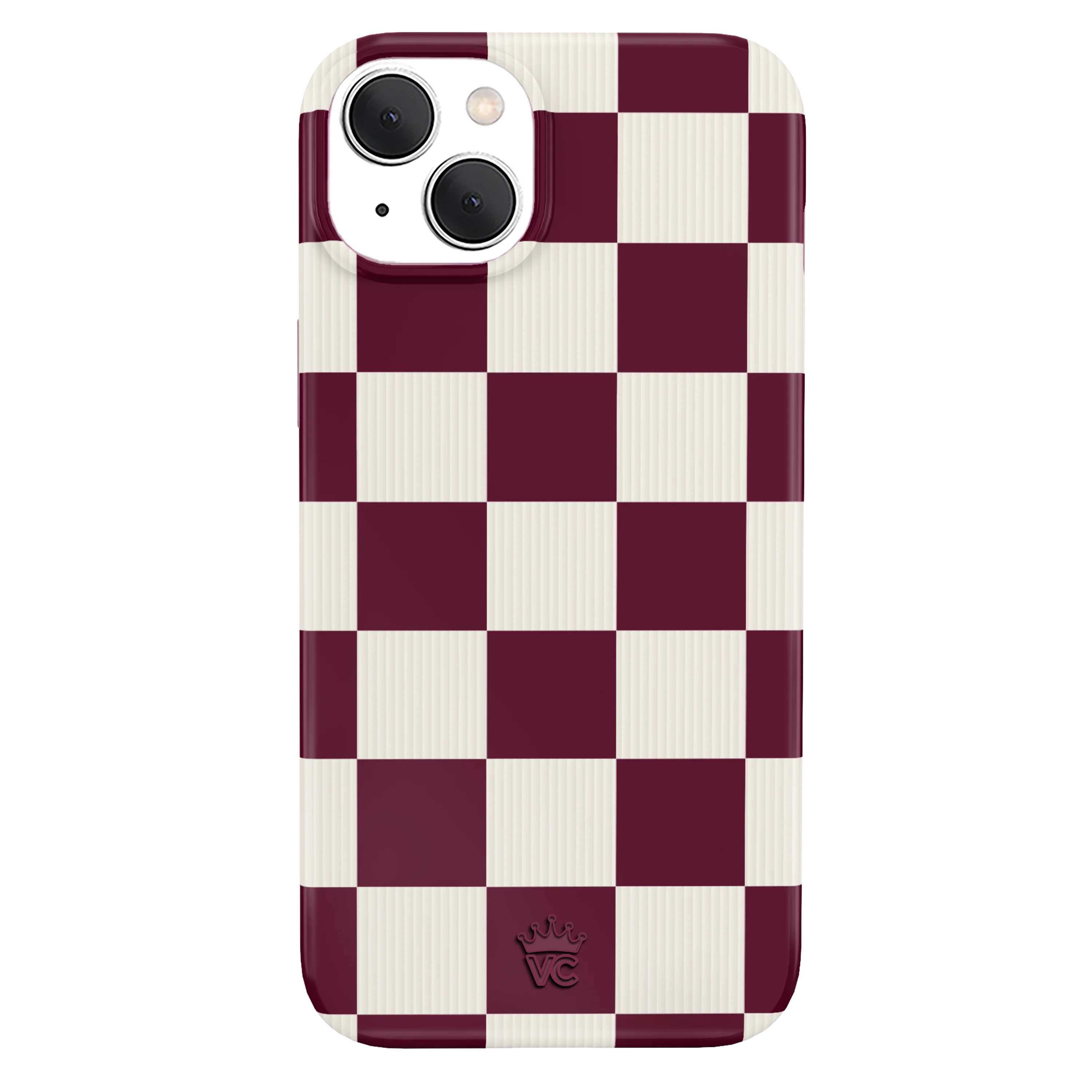 Burgundy Vibe Check iPhone Case - Image 43