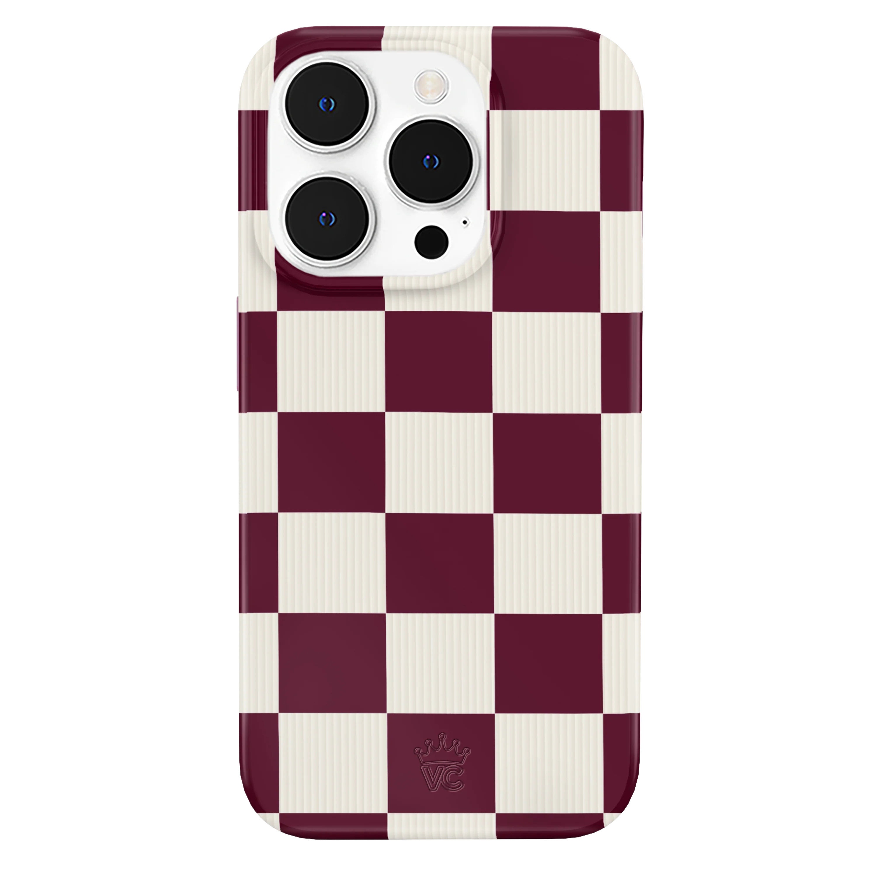 Burgundy Vibe Check iPhone Case - Image 49