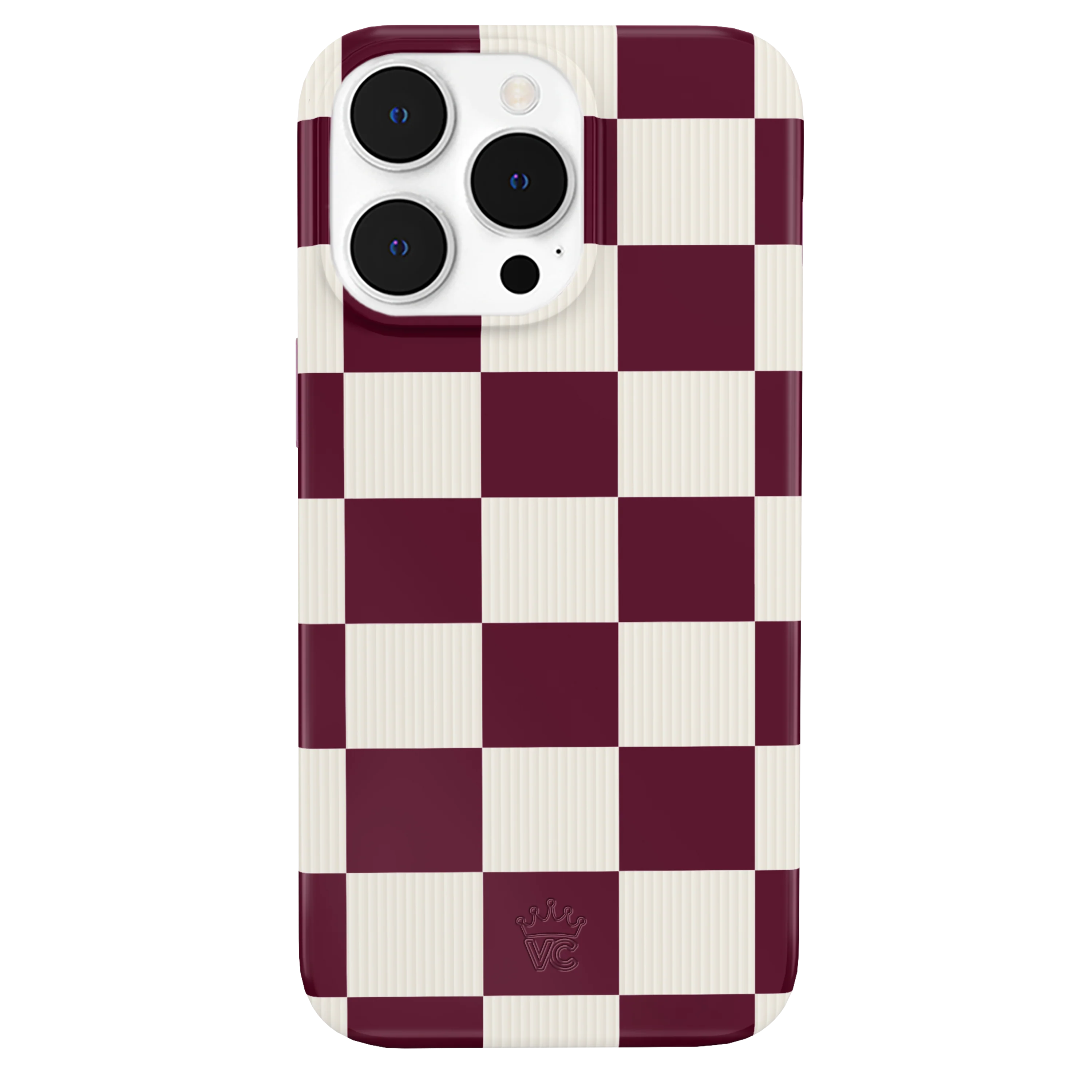 Burgundy Vibe Check iPhone Case - Image 55
