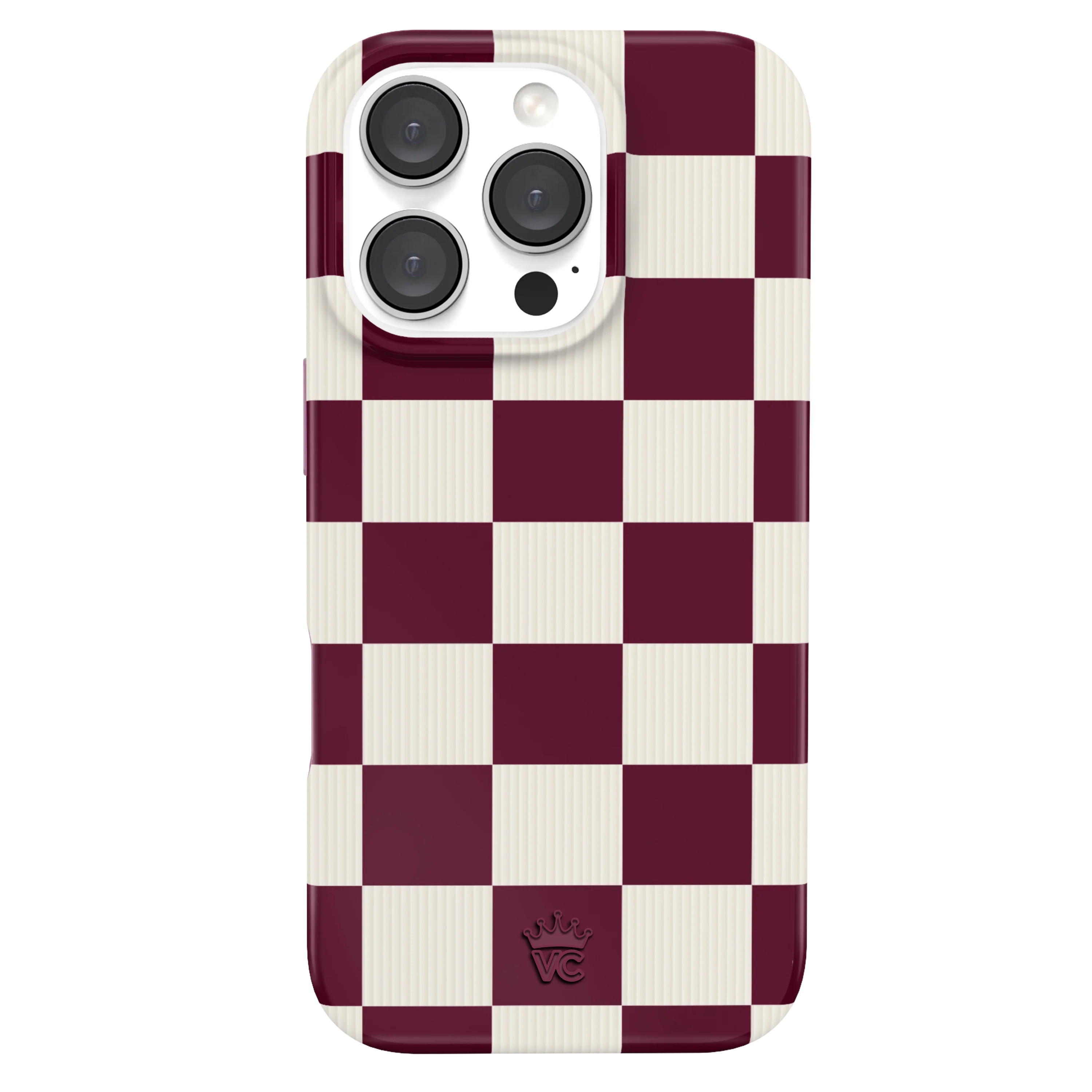 Burgundy Vibe Check iPhone Case - Image 7