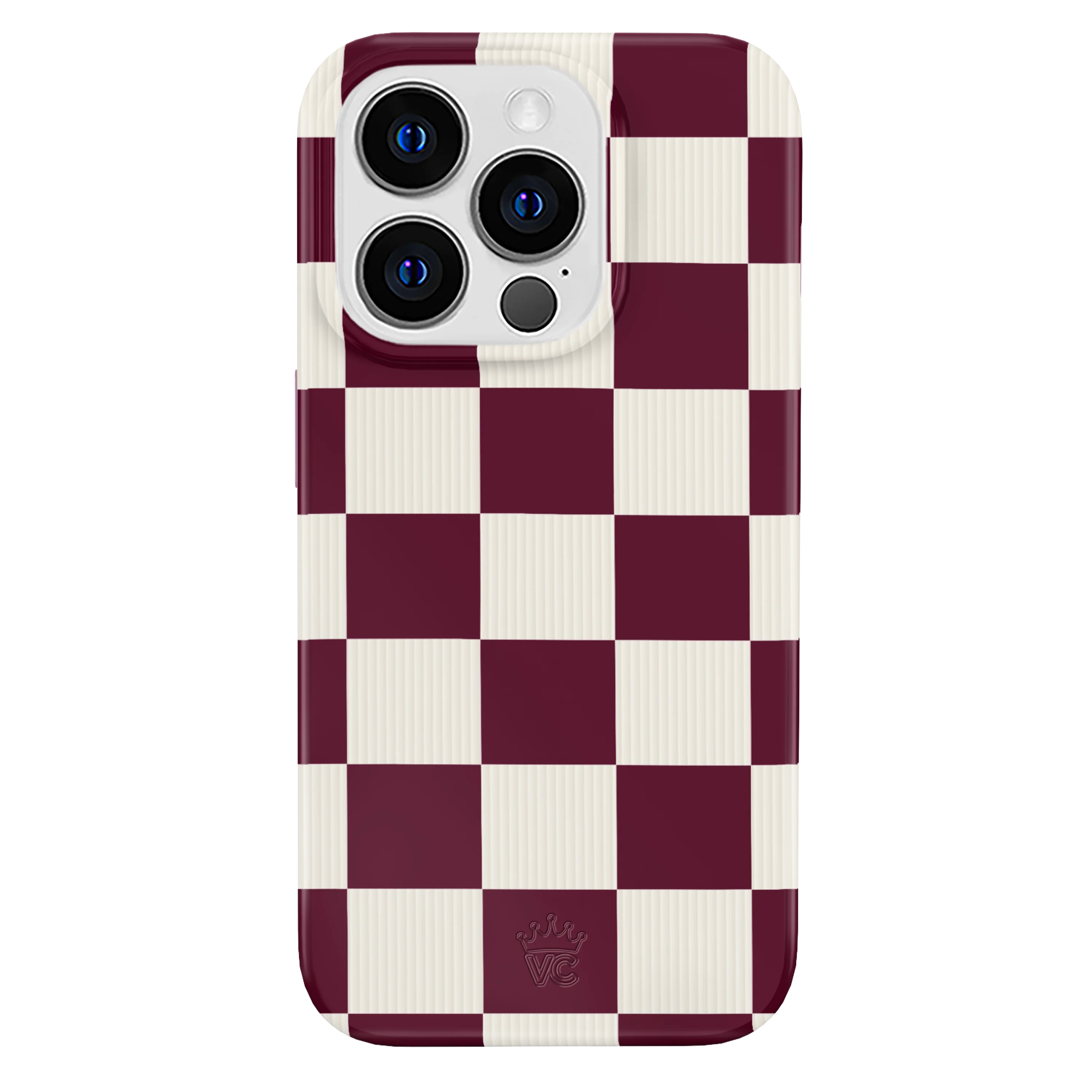 Burgundy Vibe Check iPhone Case - Image 73