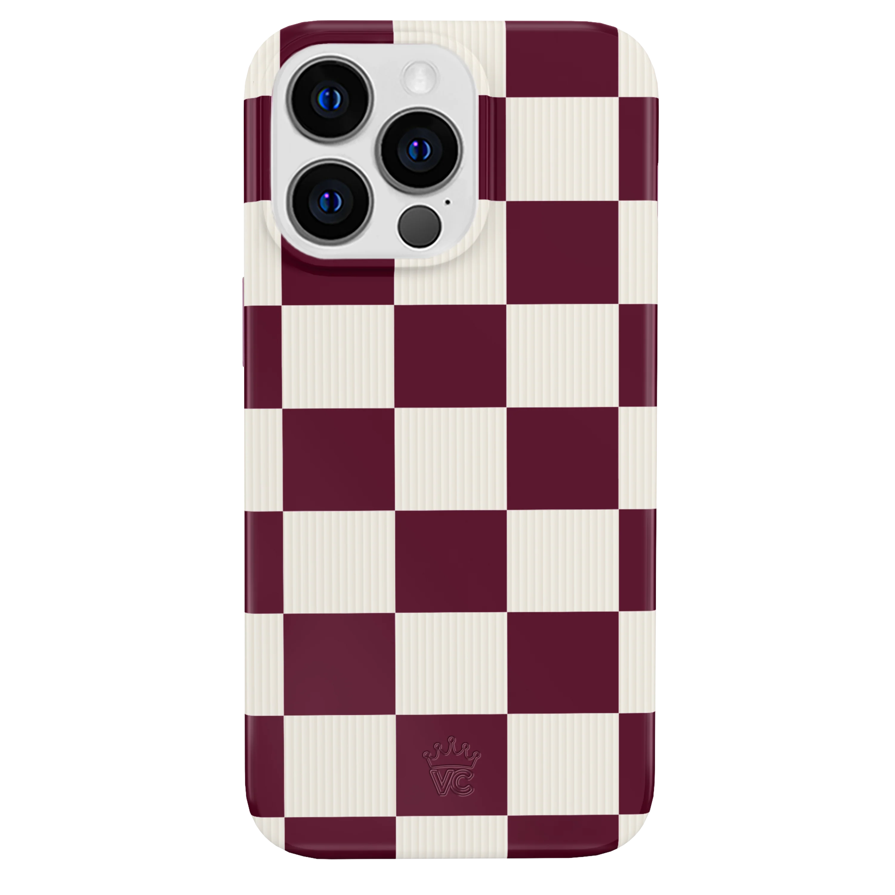 Burgundy Vibe Check iPhone Case - Image 79
