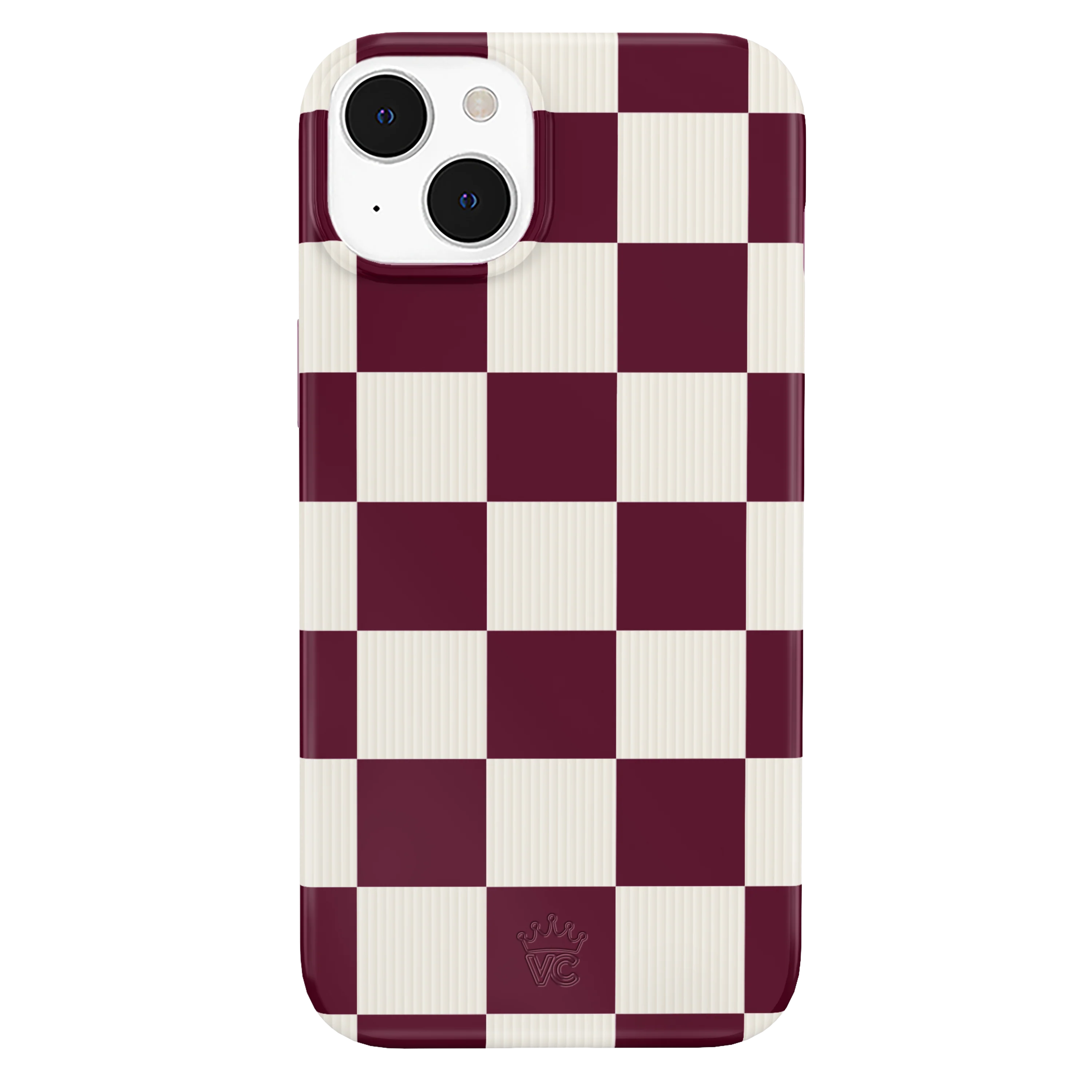 Burgundy Vibe Check iPhone Case - Image 85