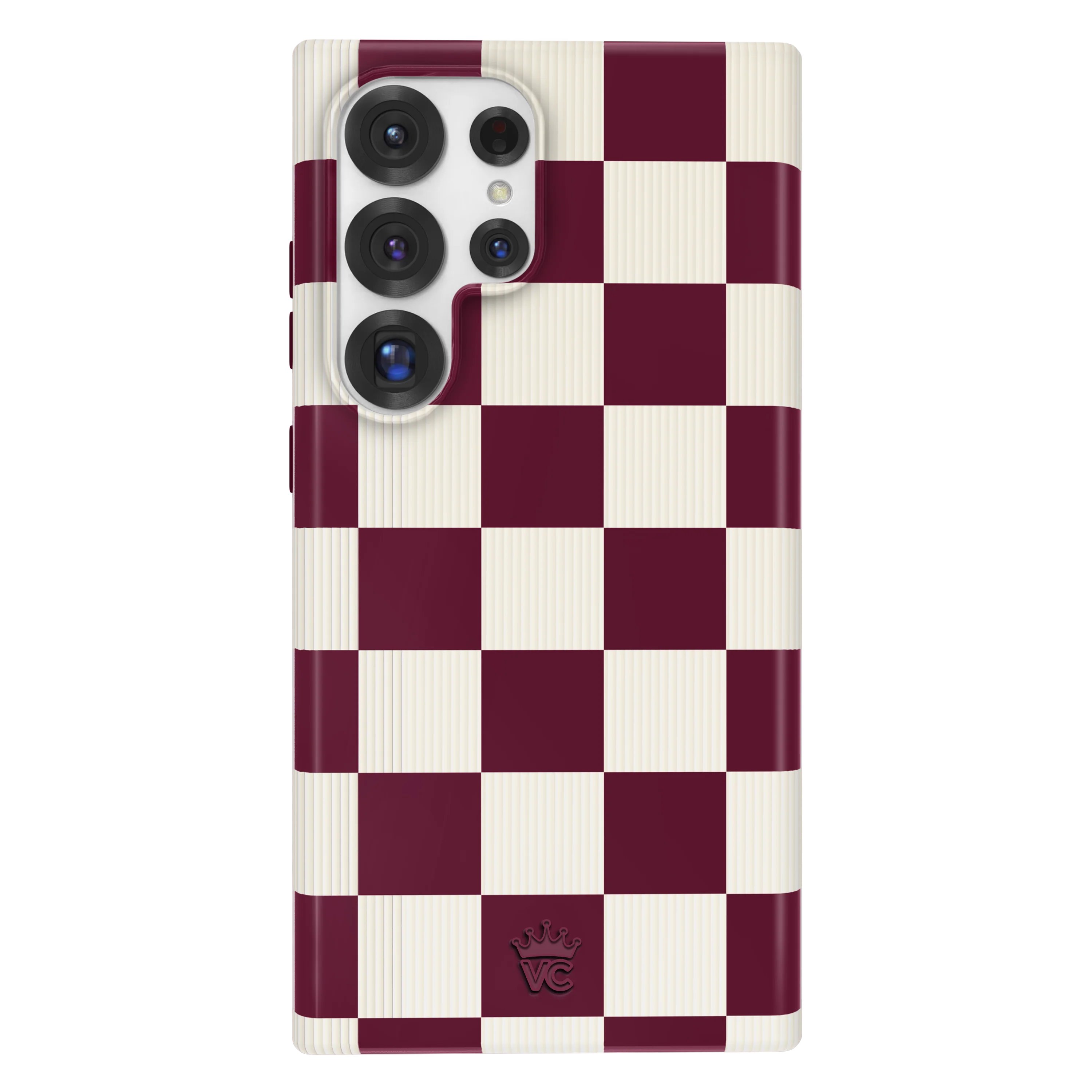 Burgundy Vibe Checker Samsung Case - Image 65