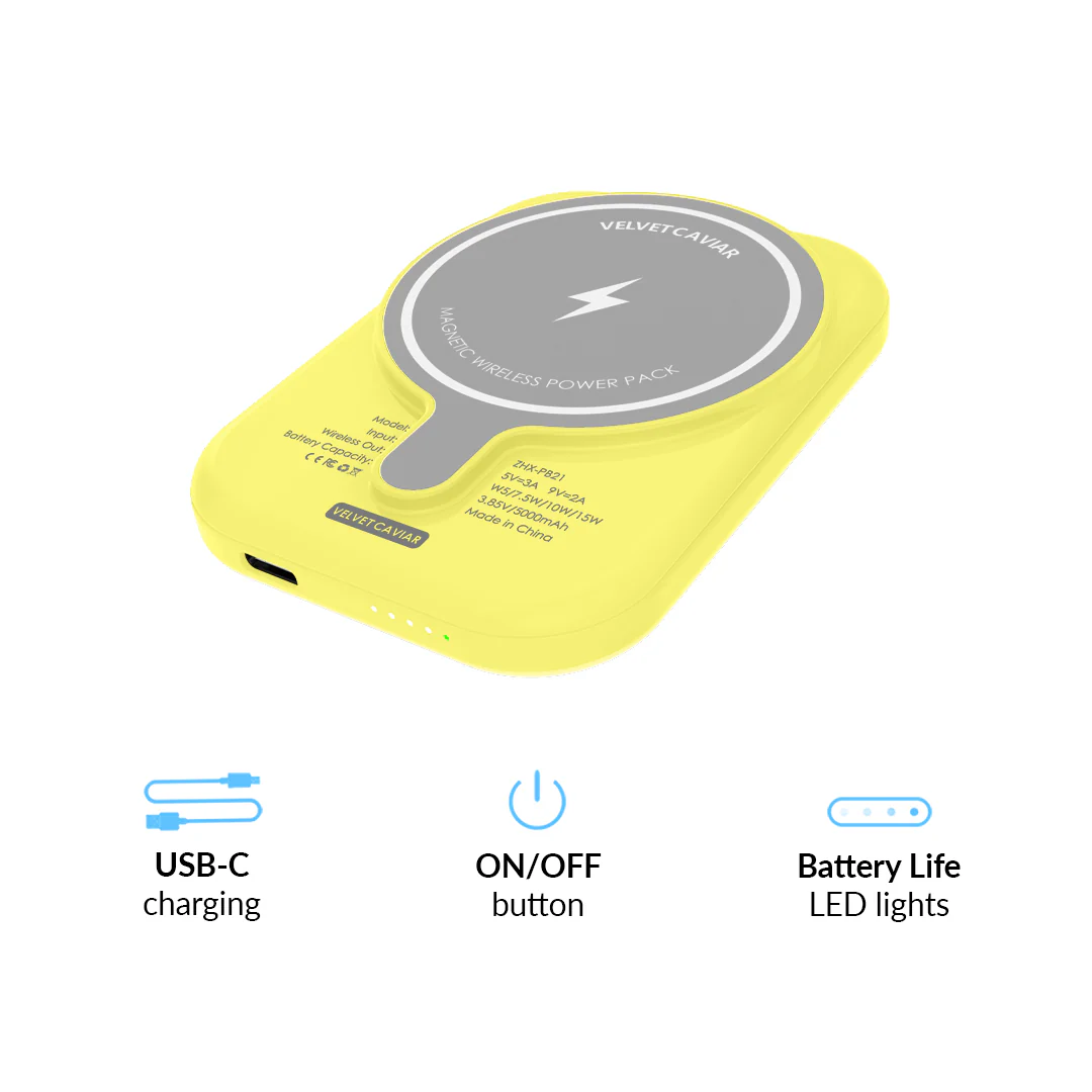 Butter Yellow MagSafe Battery Power Pack - Image 6