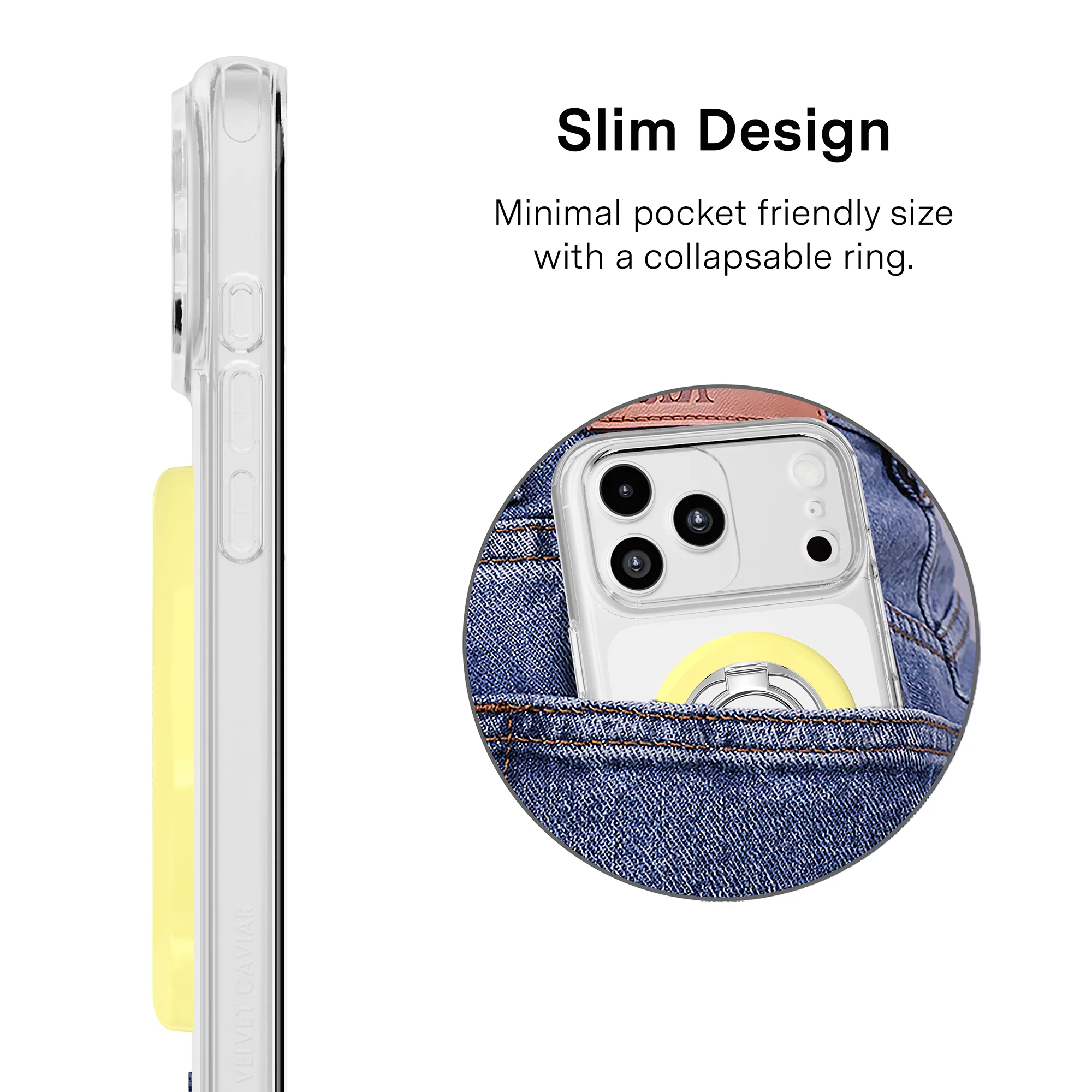 Butter Yellow MagSafe Grip Ring - Image 3
