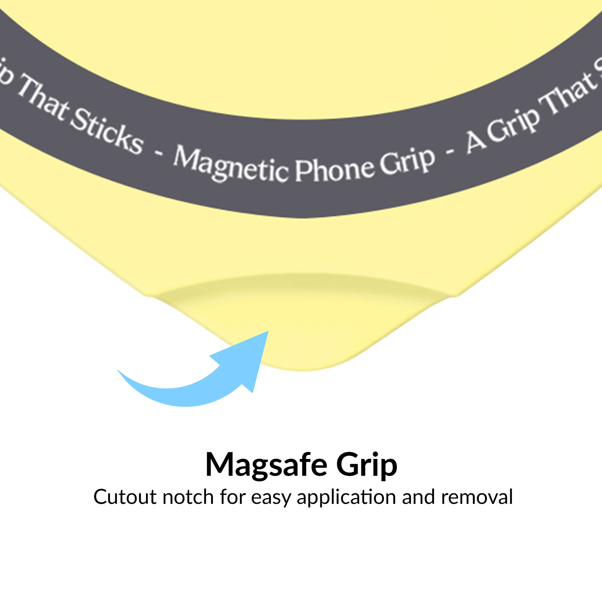 Butter Yellow Heart MagSafe MightyGrip - Image 3
