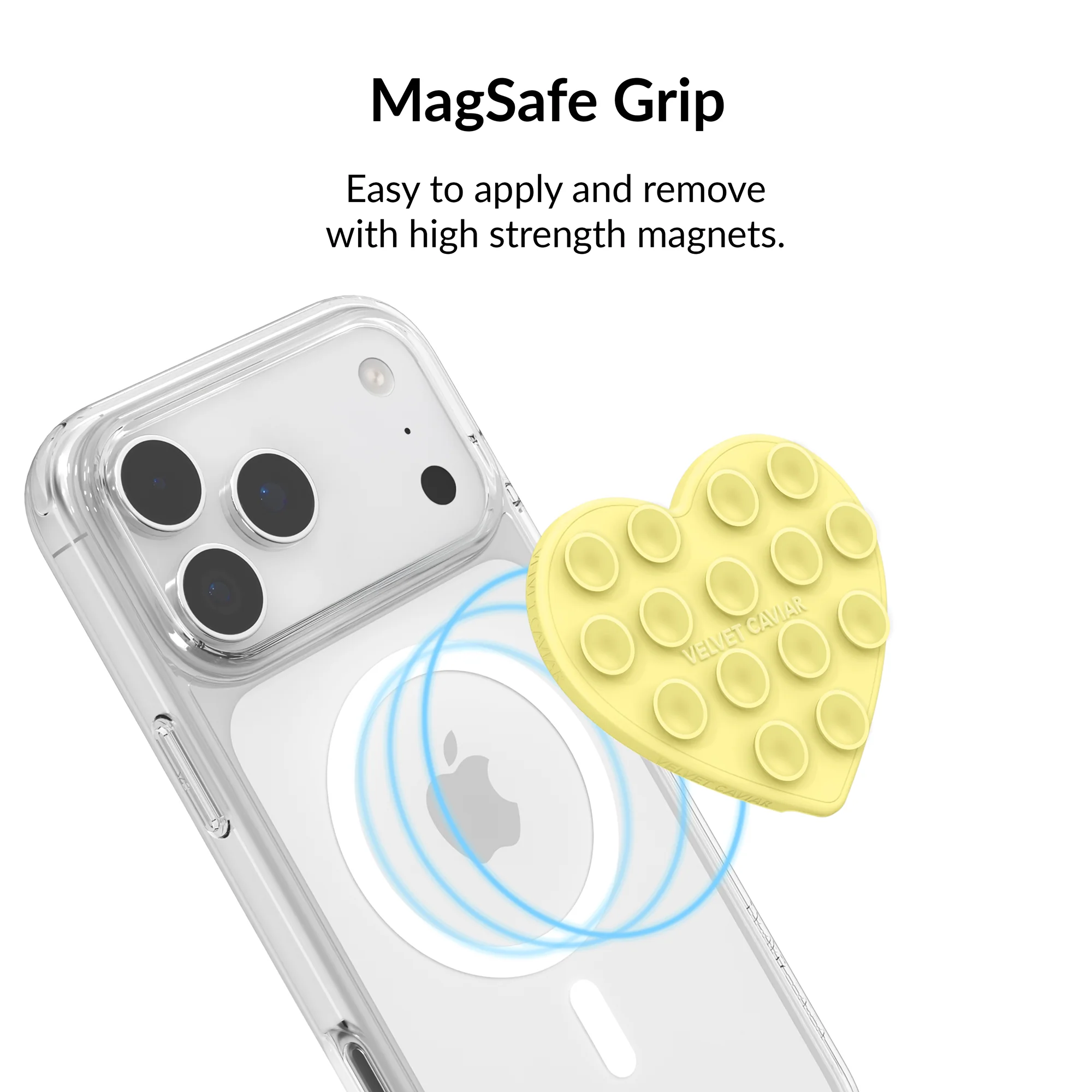 Butter Yellow Heart MagSafe MightyGrip - Image 4
