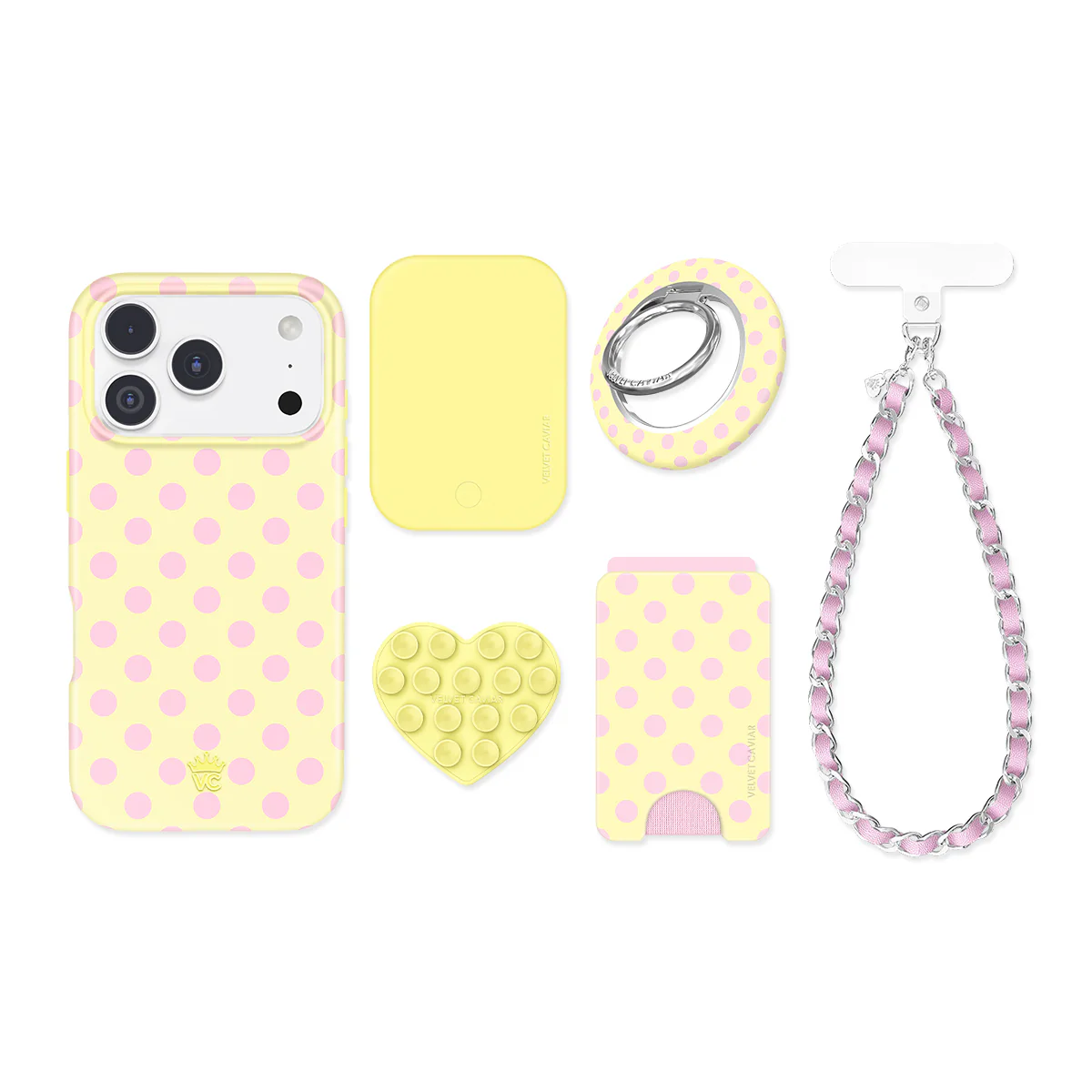 Buttercream Polka Dot iPhone Bundle Set - Image 100
