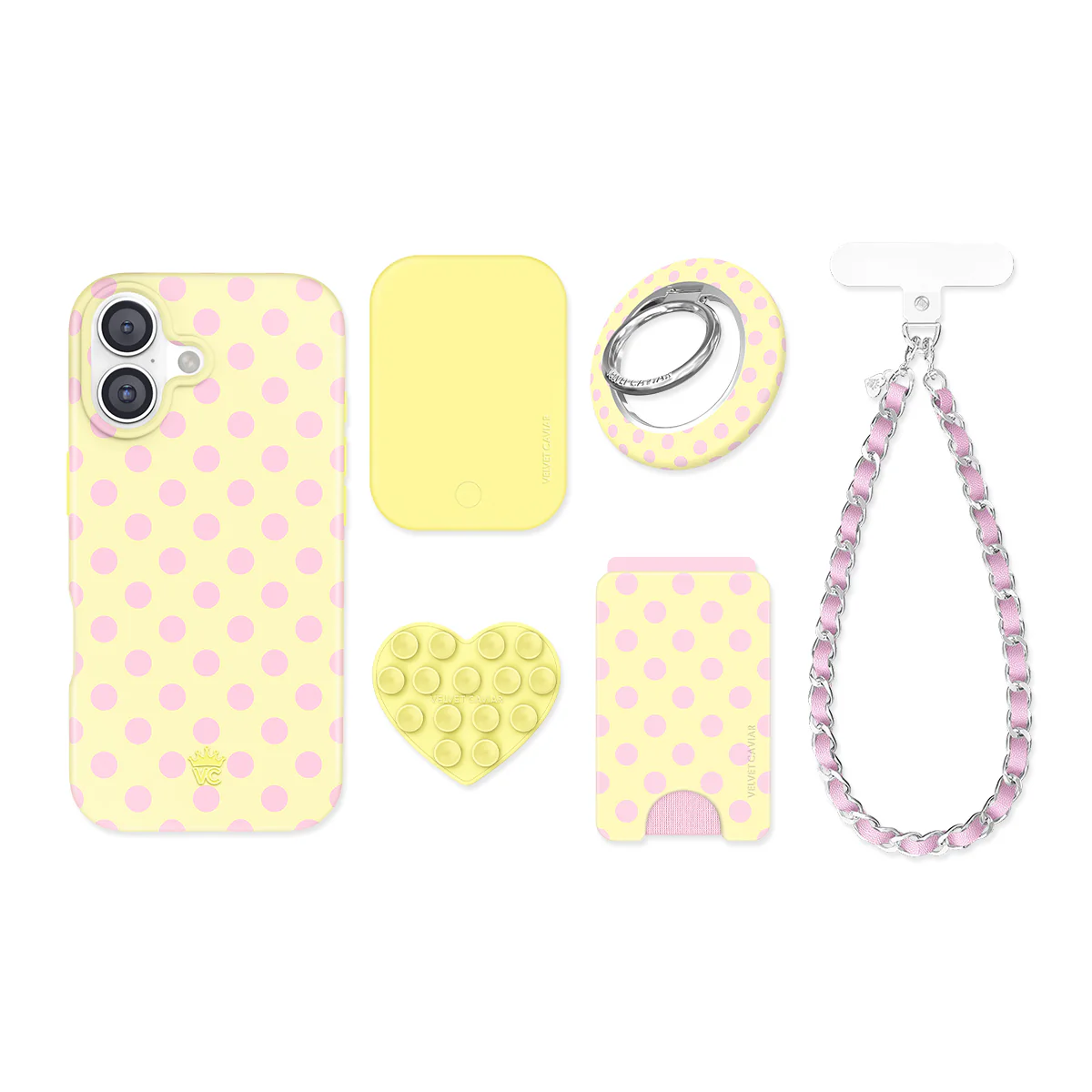Buttercream Polka Dot iPhone Bundle Set - Image 107
