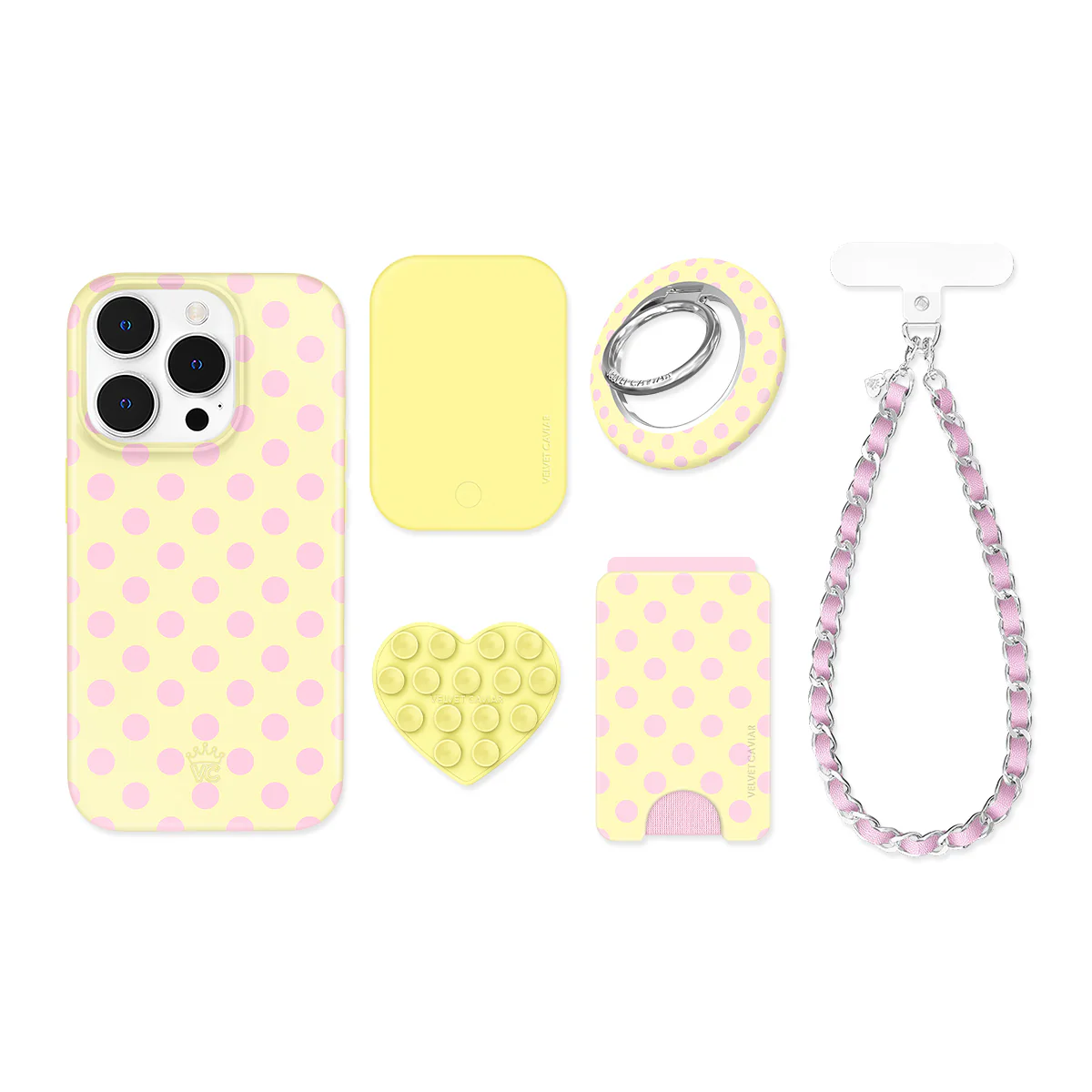 Buttercream Polka Dot iPhone Bundle Set - Image 15