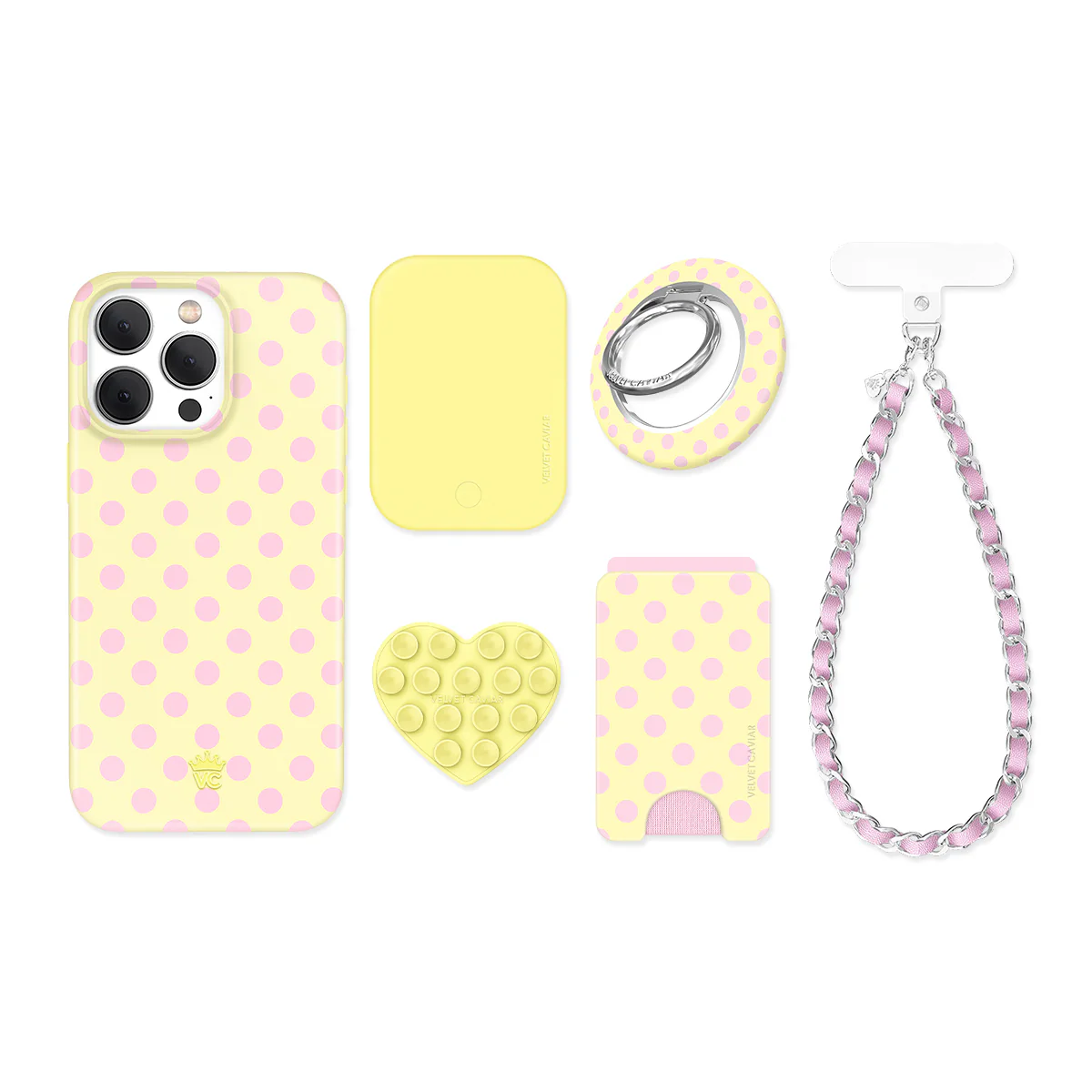 Buttercream Polka Dot iPhone Bundle Set - Image 36