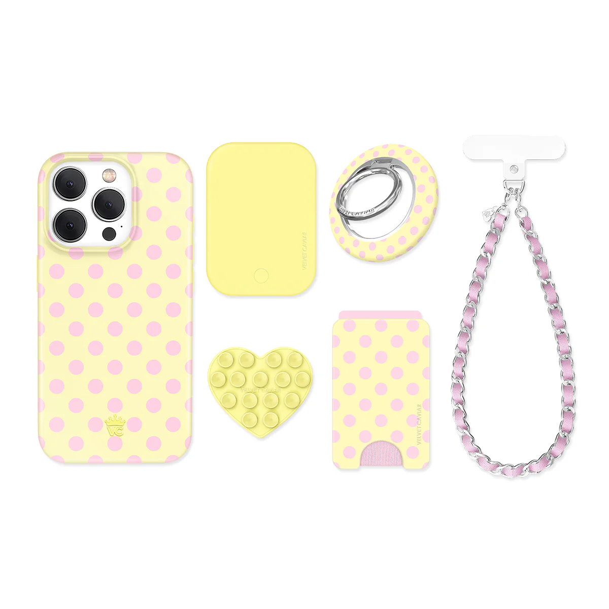 Buttercream Polka Dot iPhone Bundle Set - Image 43