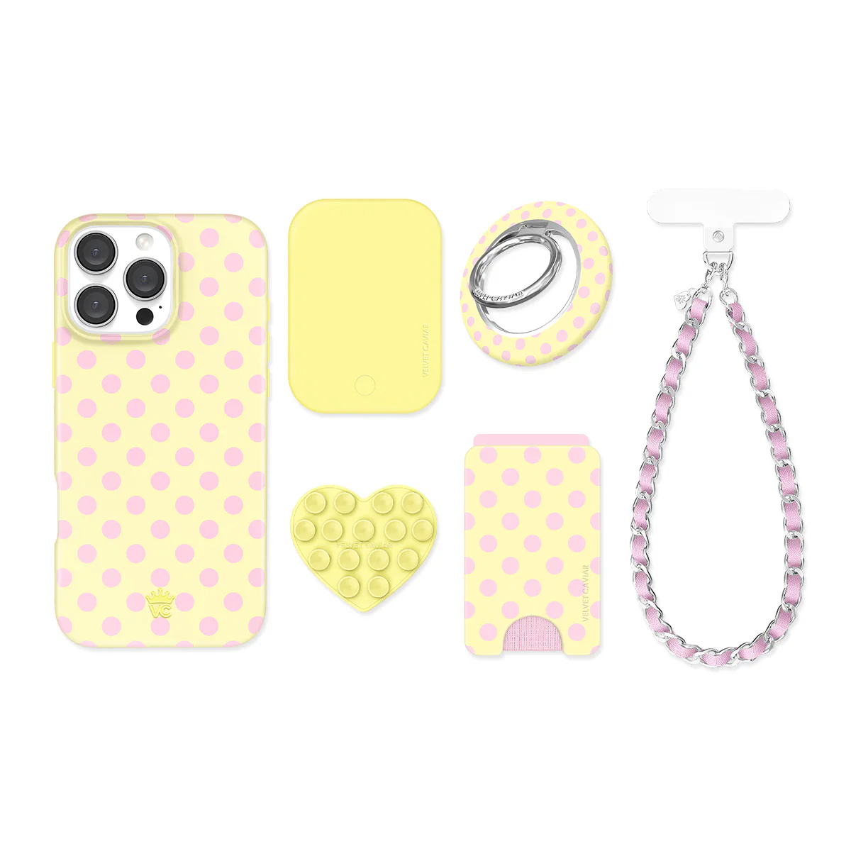 Buttercream Polka Dot iPhone Bundle Set - Image 64