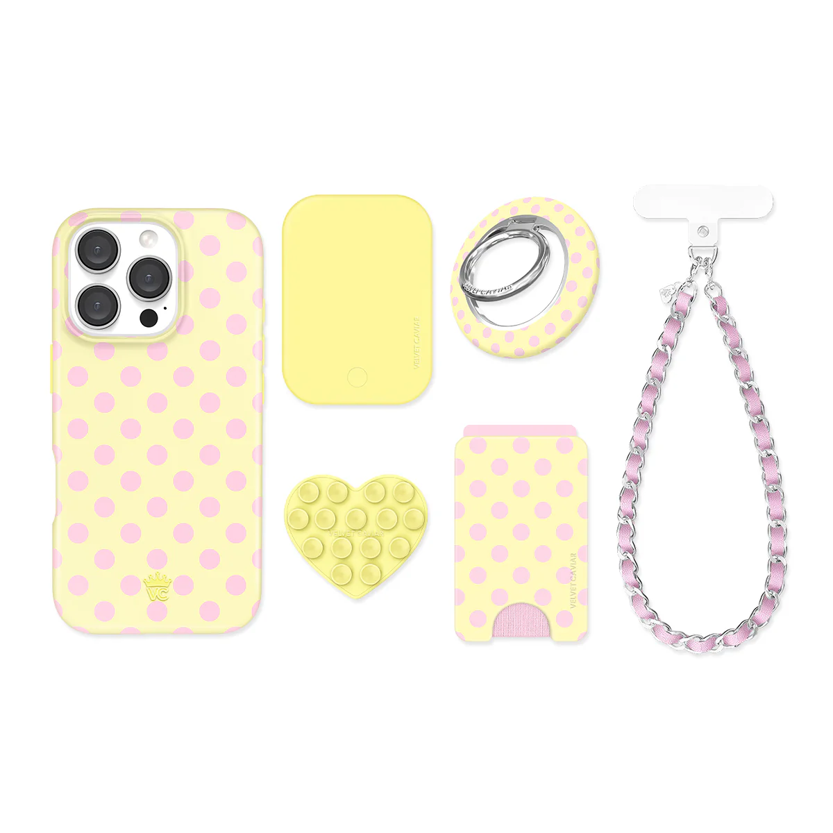 Buttercream Polka Dot iPhone Bundle Set - Image 71