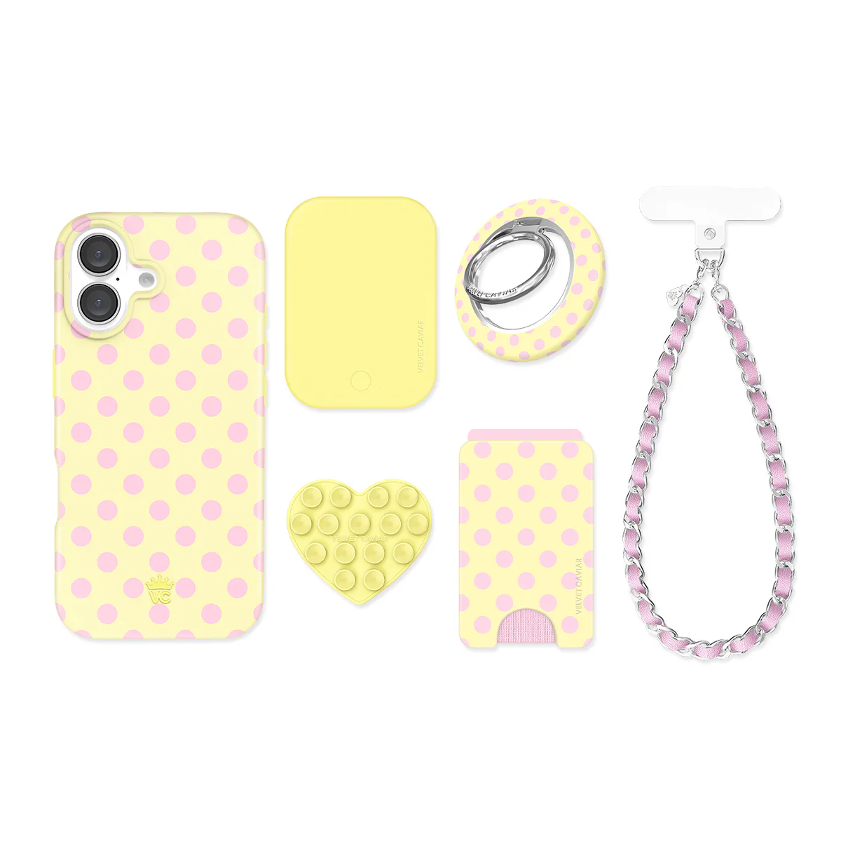 Buttercream Polka Dot iPhone Bundle Set - Image 78