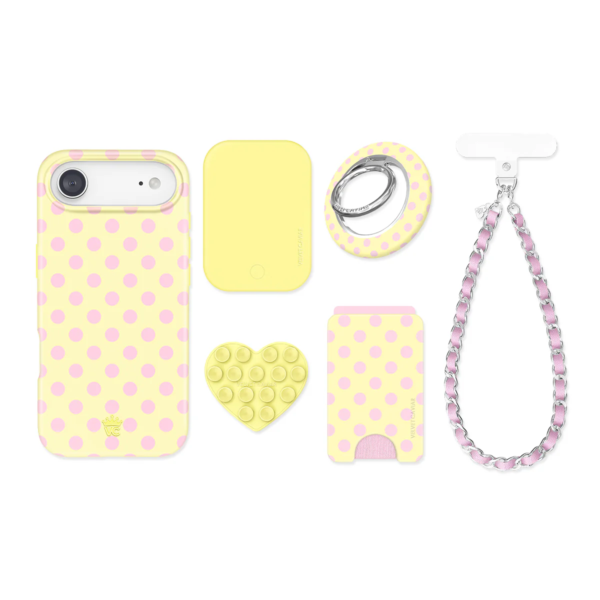 Buttercream Polka Dot iPhone Bundle Set - Image 86