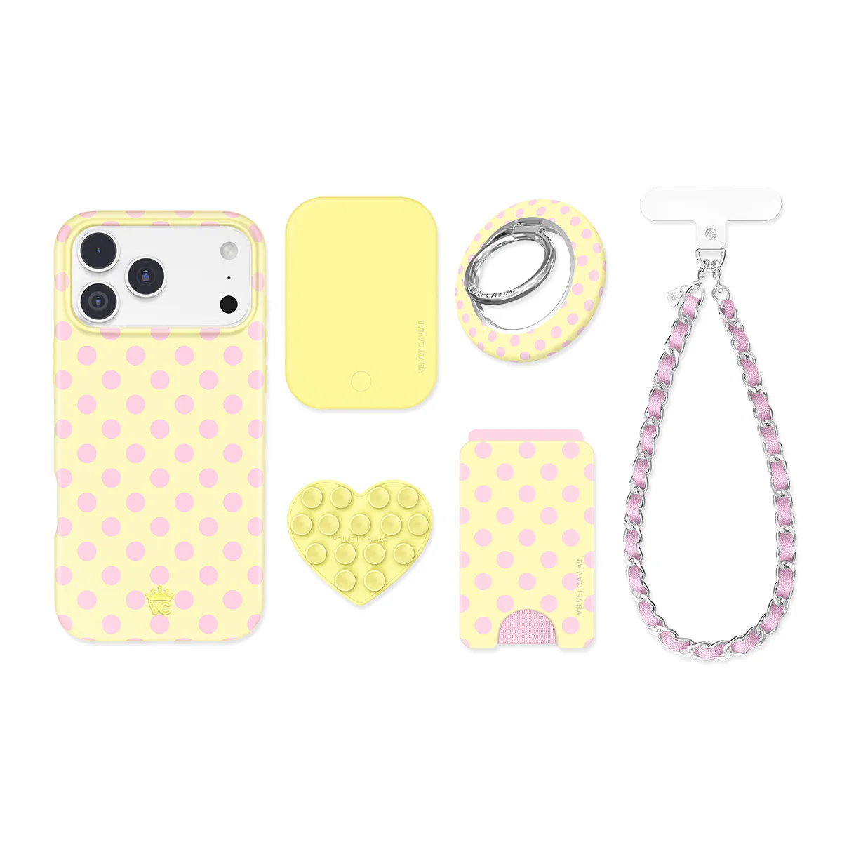 Buttercream Polka Dot iPhone Bundle Set - Image 93
