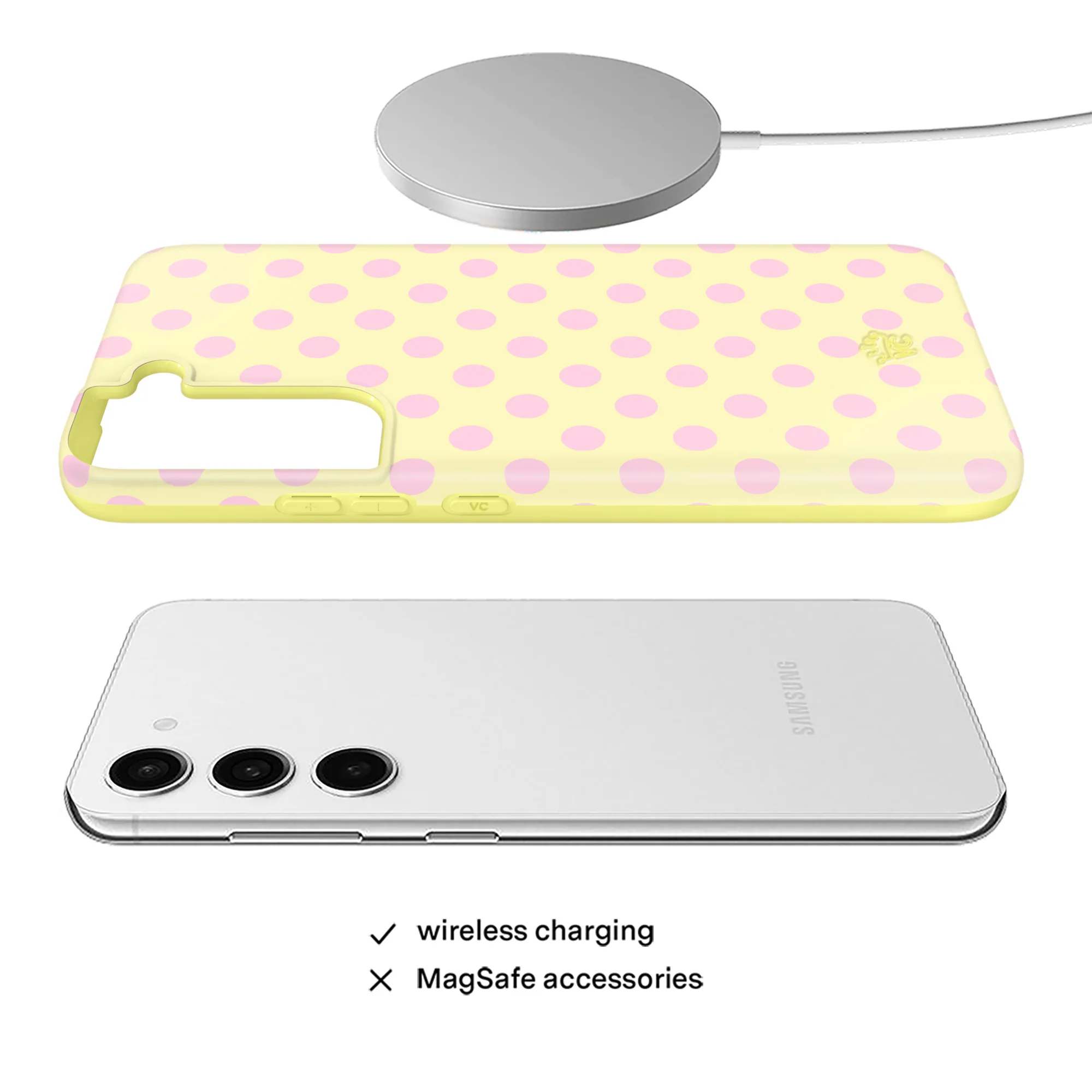 Buttercream Polka Dot Samsung Case - Image 3