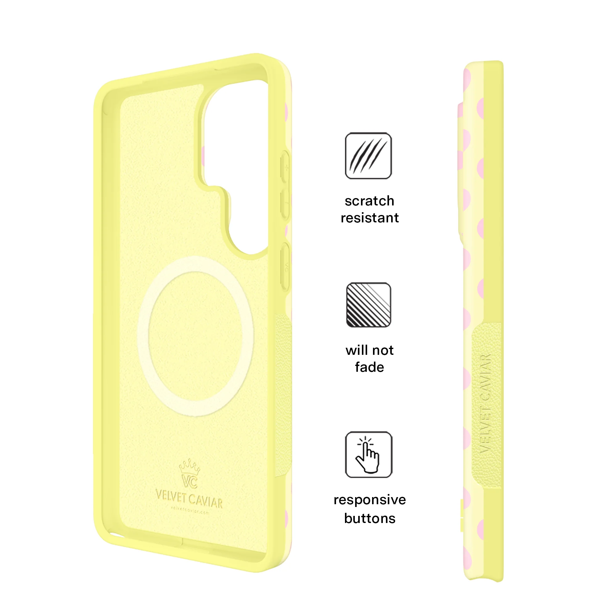 Buttercream Polka Dot Samsung Case - Image 75