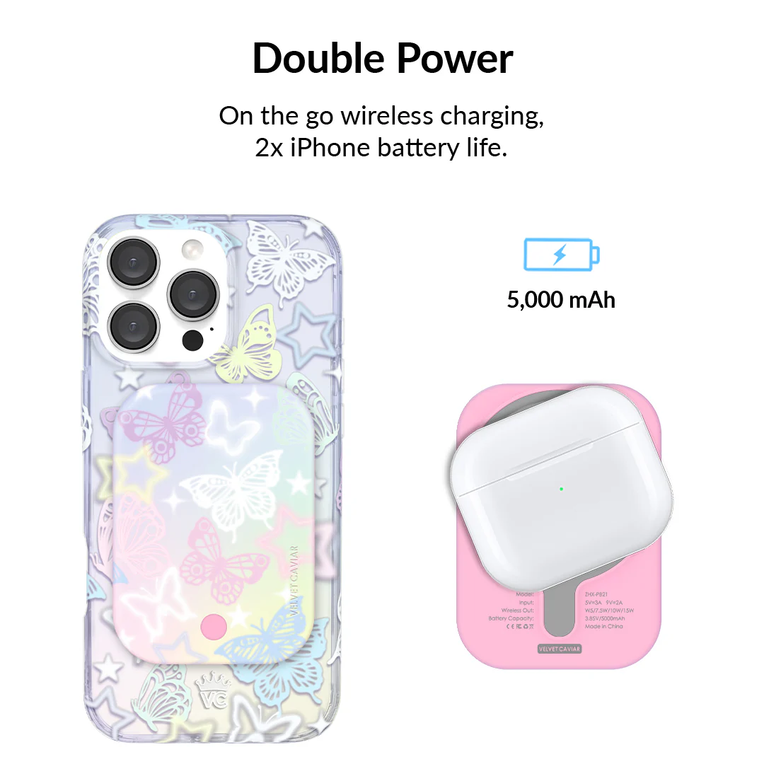 Butterfly Fantasy MagSafe Battery Power Pack - Image 3