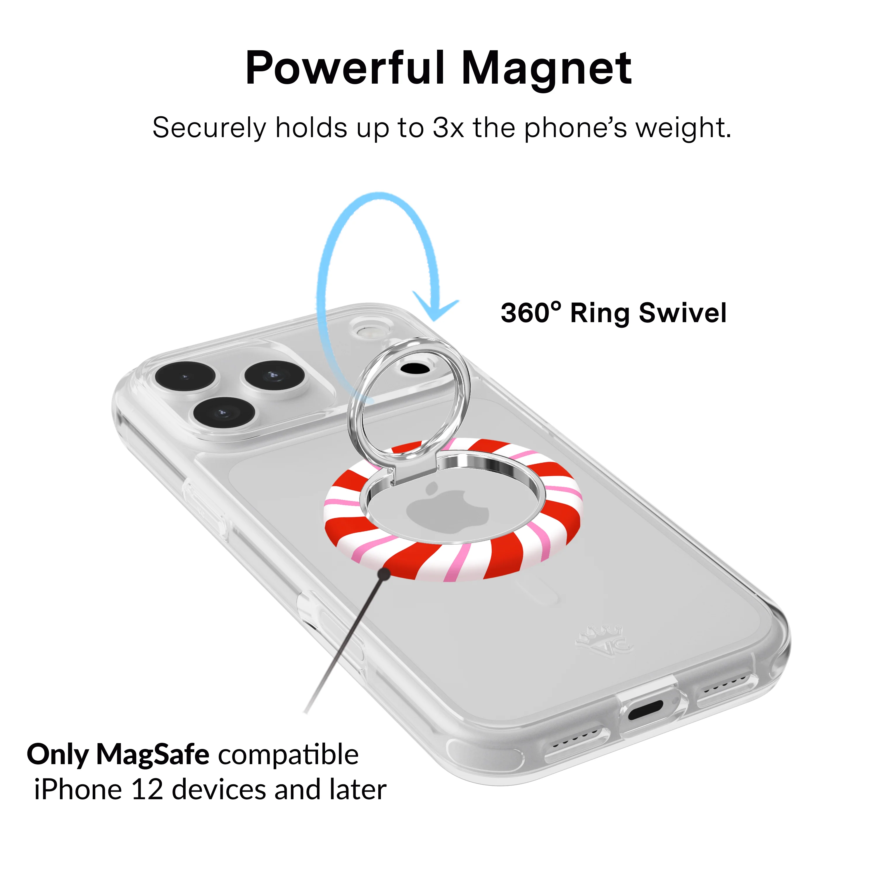 Peppermint Princess MagSafe Grip Ring - Image 3
