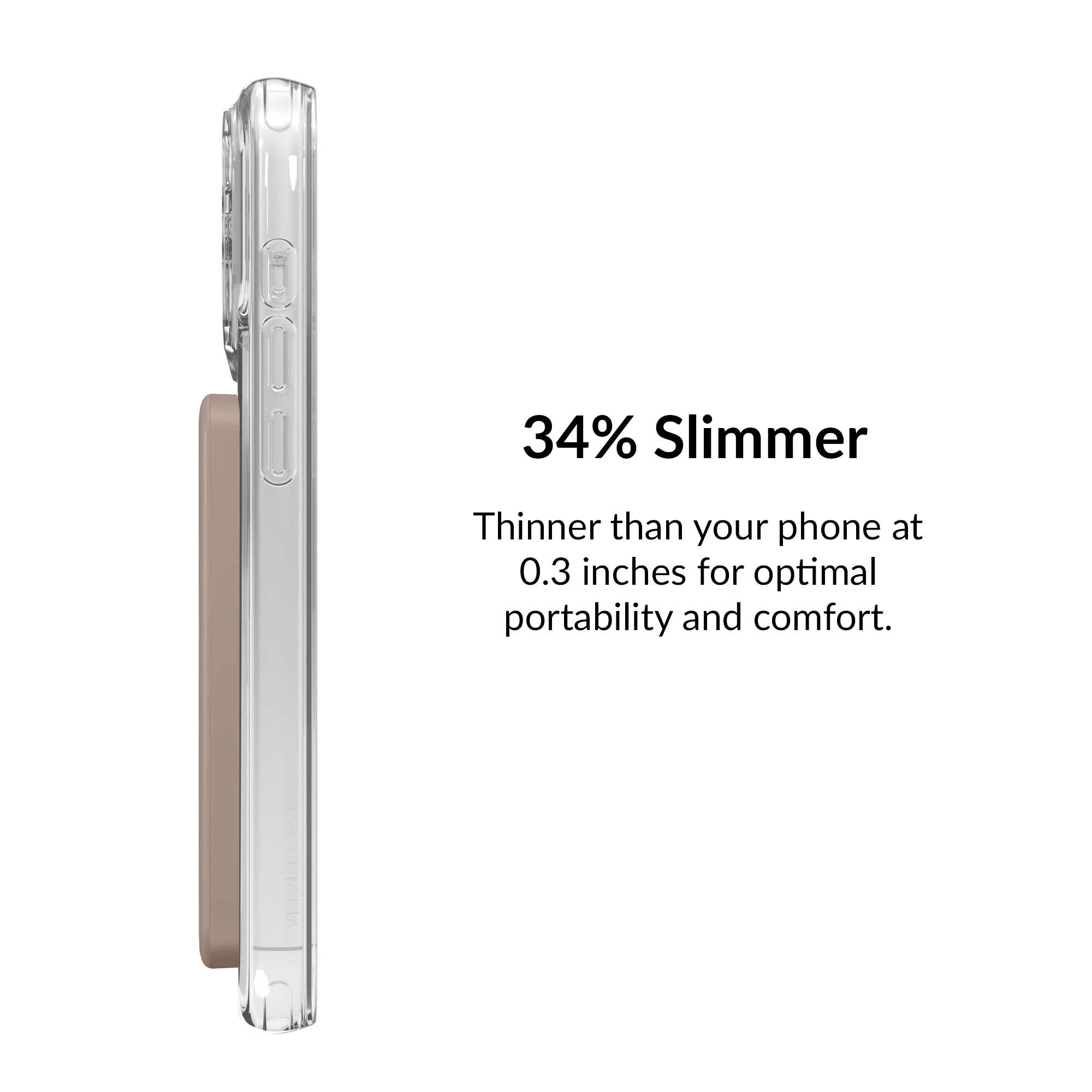 Cashmere Taupe Slim MagSafe Battery Power Pack - Image 5