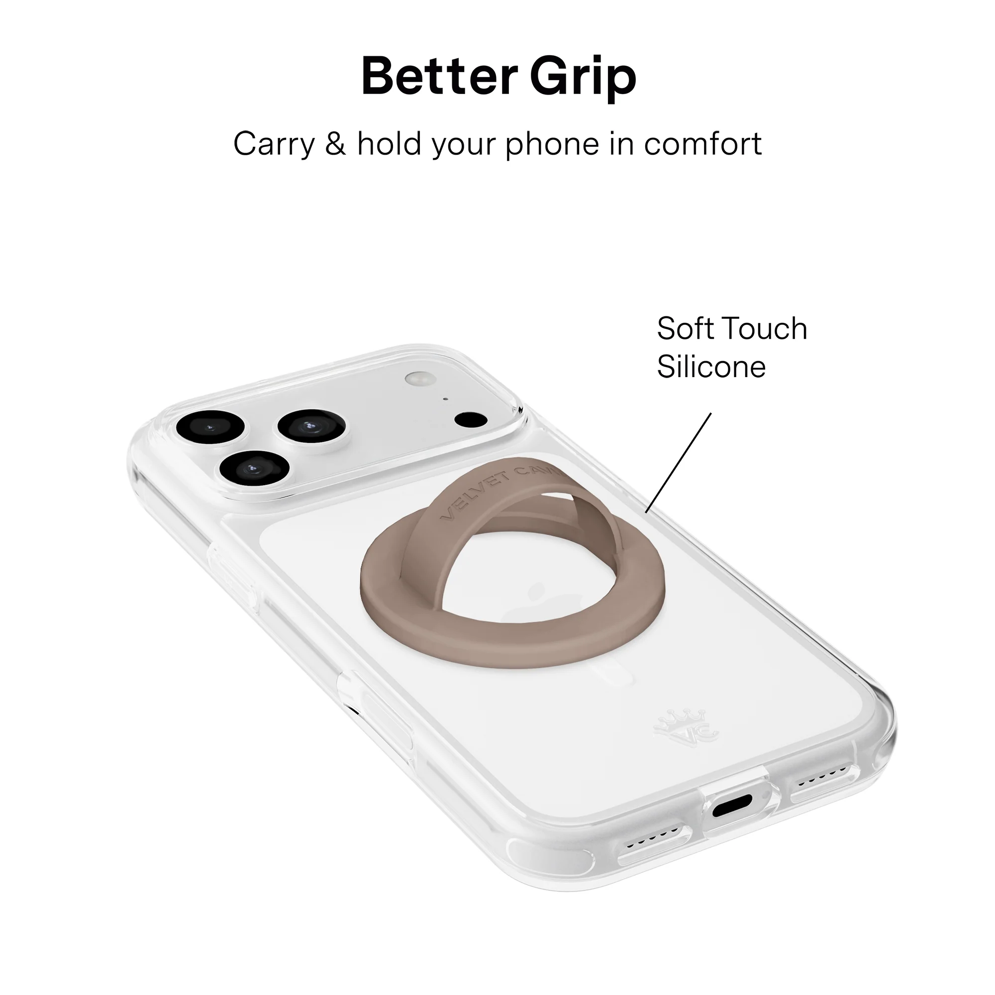 Cashmere Taupe MagSafe Grip Loop - Image 3