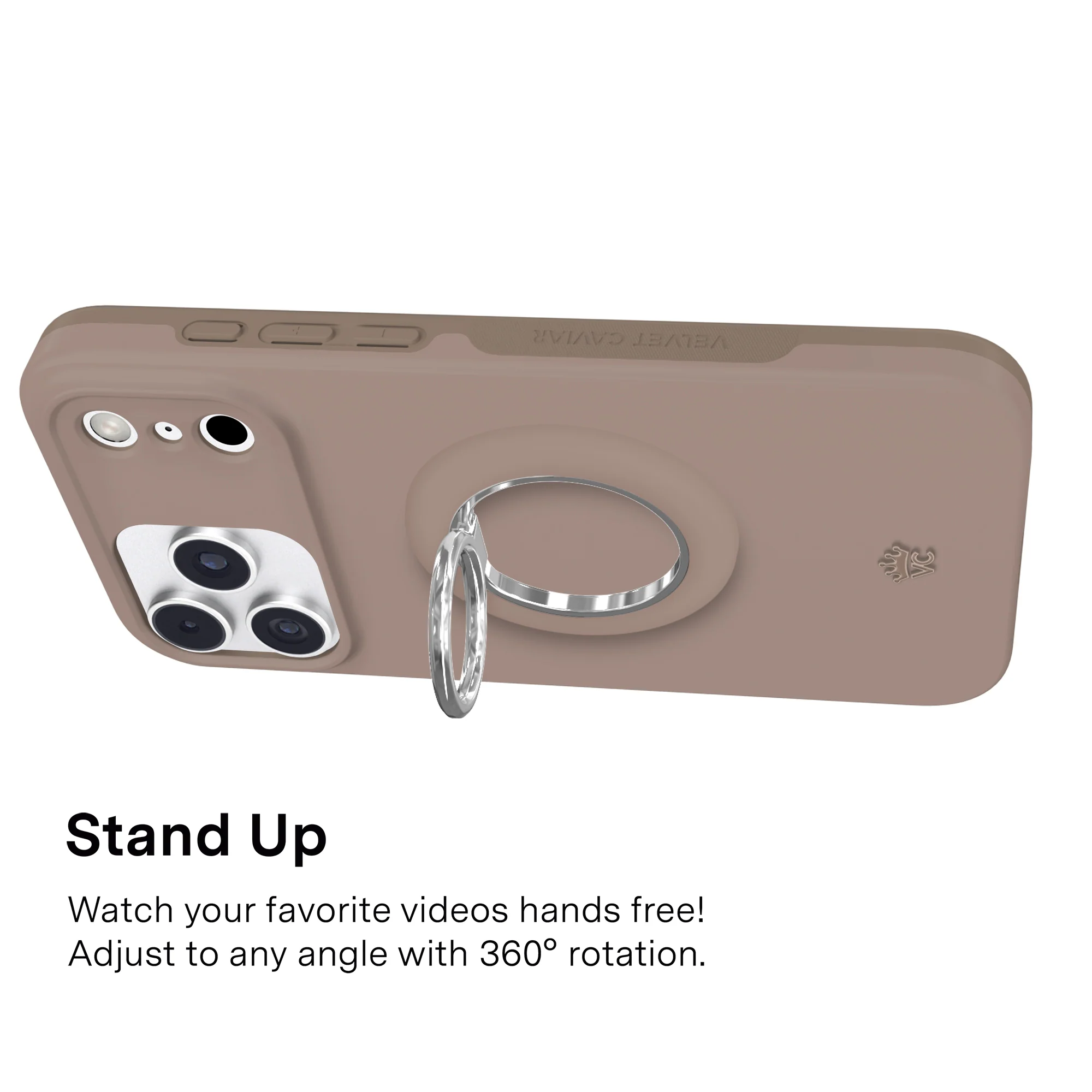 Cashmere Taupe MagSafe Grip Ring - Image 4