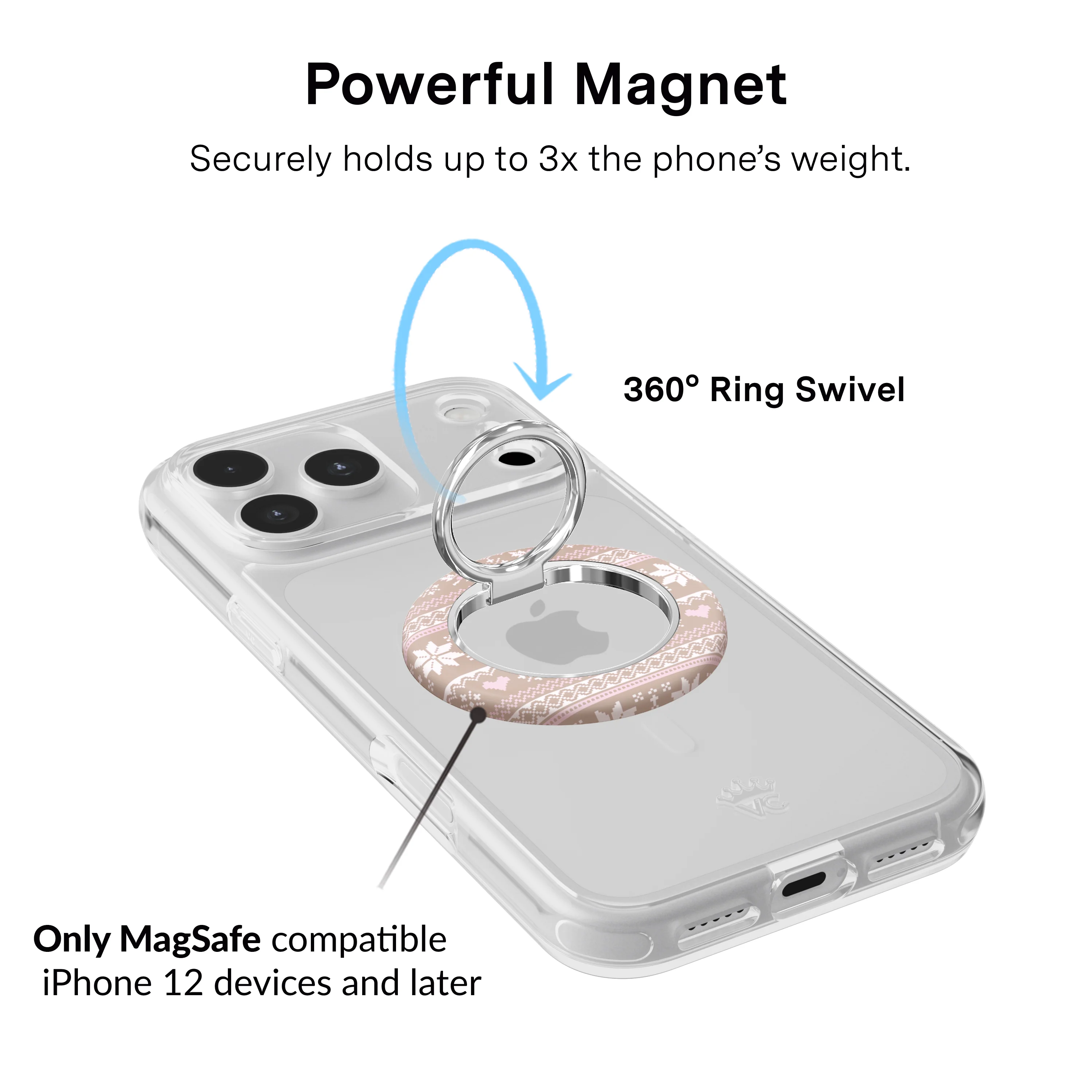 Chai Latte Sweater MagSafe Grip Ring - Image 3