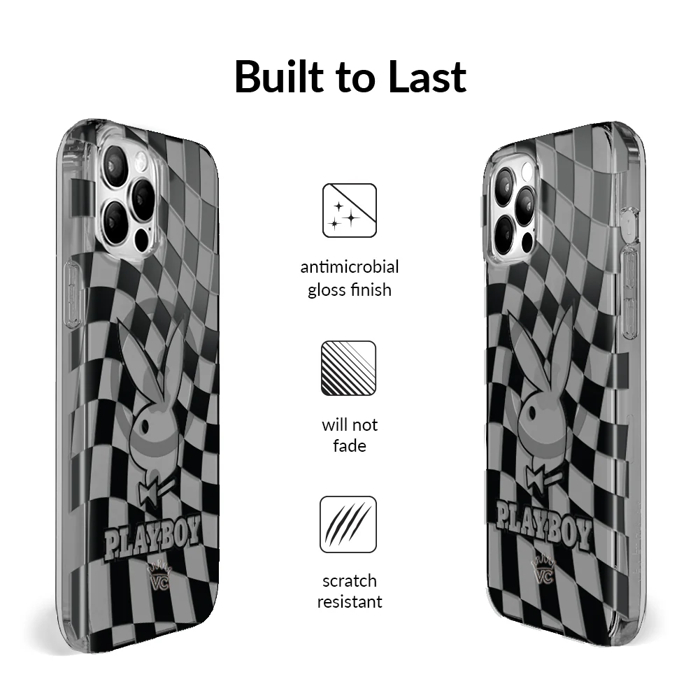 Playboy Checkmate Clear iPhone Case - Image 41