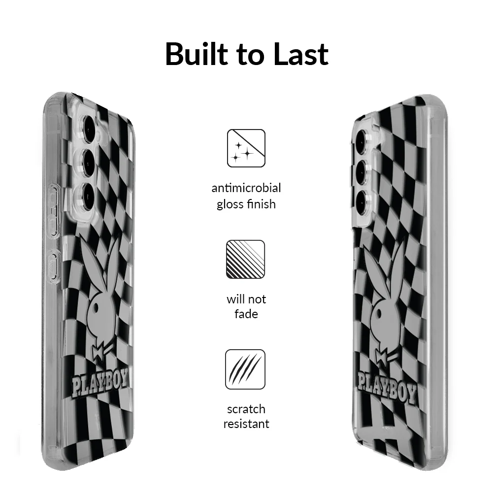 Playboy Checkmate Clear Samsung Case - Image 48